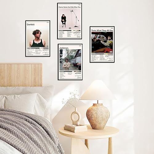 Miniatura 4 de BcoMfy Jack Harlow - Póster de rapero para habitación, estética, edición limitada, arte de decoración musical HD para dormitorio (juego de 4, 8 x 12