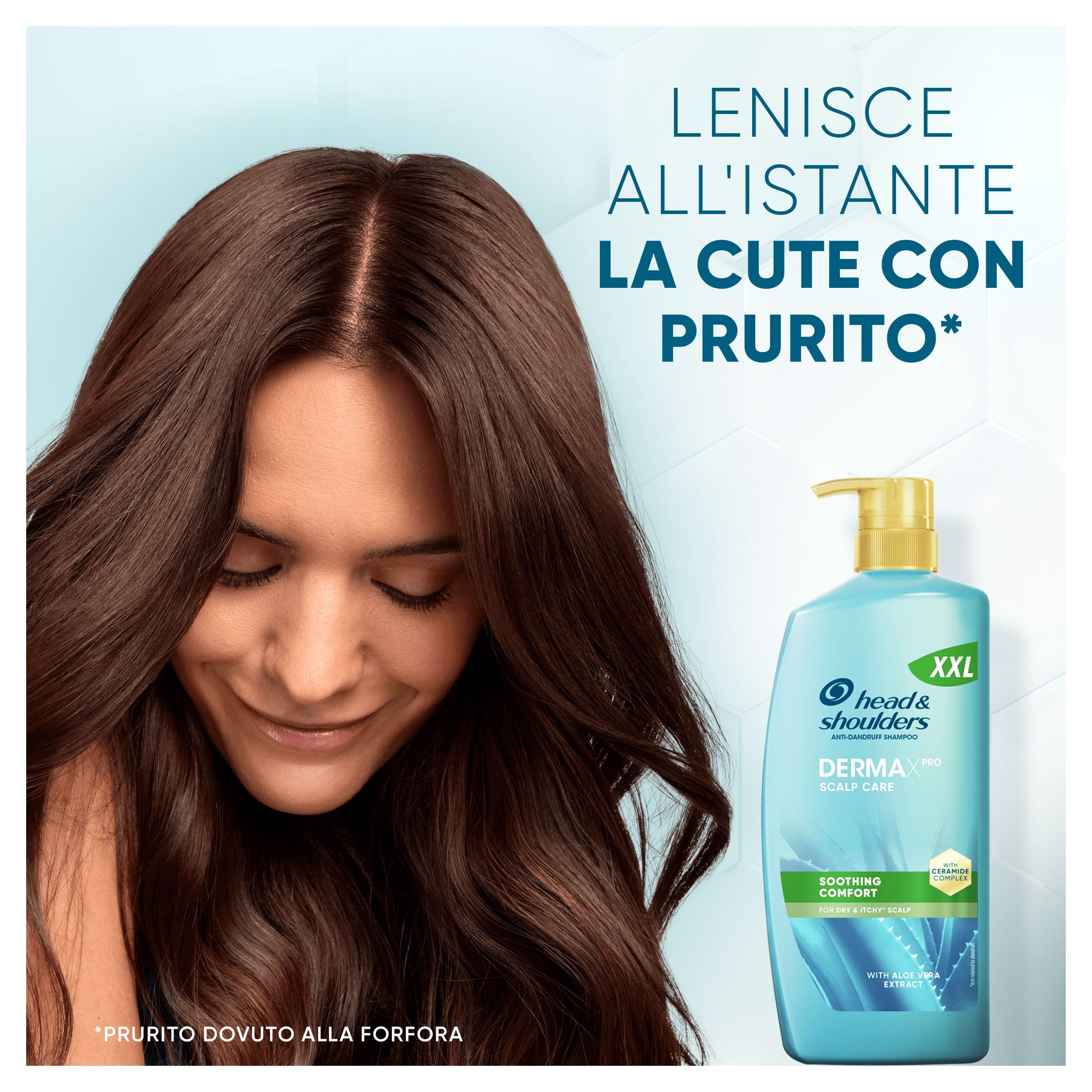 Shampoo Antiforfora Head & Shoulders DermaXPro Lenitivo 800ml Con Estratto Di Aloe Vera E Complesso Di Ceramidi, Lenisce La Cute Secca E Pruriginosa E Aiuta A Rafforzare La Barriera Cutanea