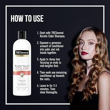 TRESemme Conditioner for Color Treated Hair Keratin Smooth Color that Prolongs Color and Extends the Time Between Coloring 20 oz