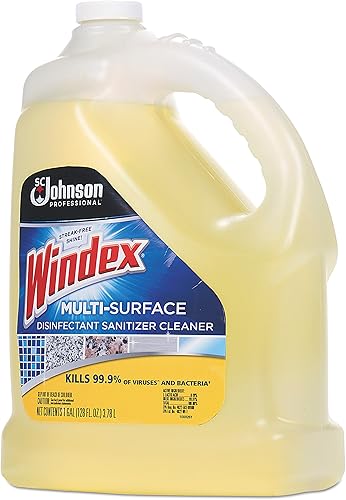 Miniatura 2 de Windex 657067T multisuperficieLimpiador desinfectante, cítricos, botella de 1galón (caja con 4)