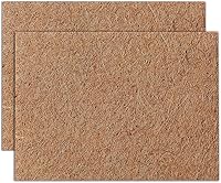 MAXPACE 2-Pack Natural Coconut Coir Liner Sheets 14x11in - Coco Fiber for Planters, Hanging Baskets, Reptile Mats & Garden Decor