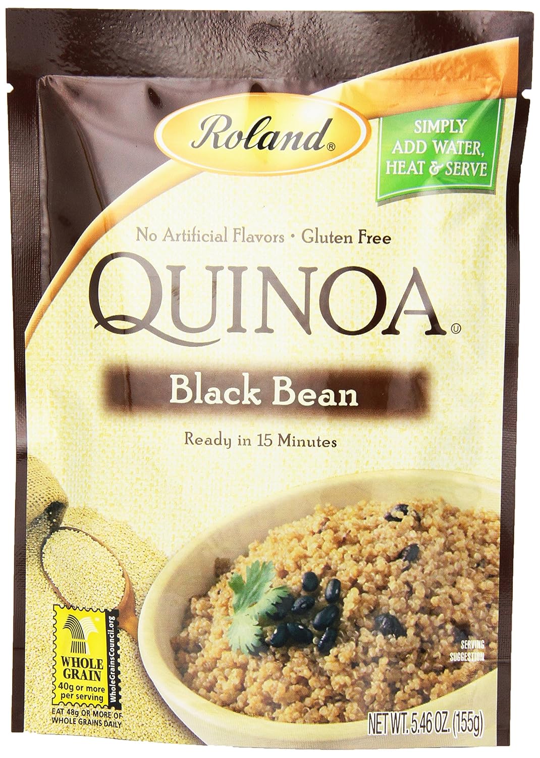 Roland Quinoa, Black Bean, 5.46 Ounce (Pack of 6)6 Dried