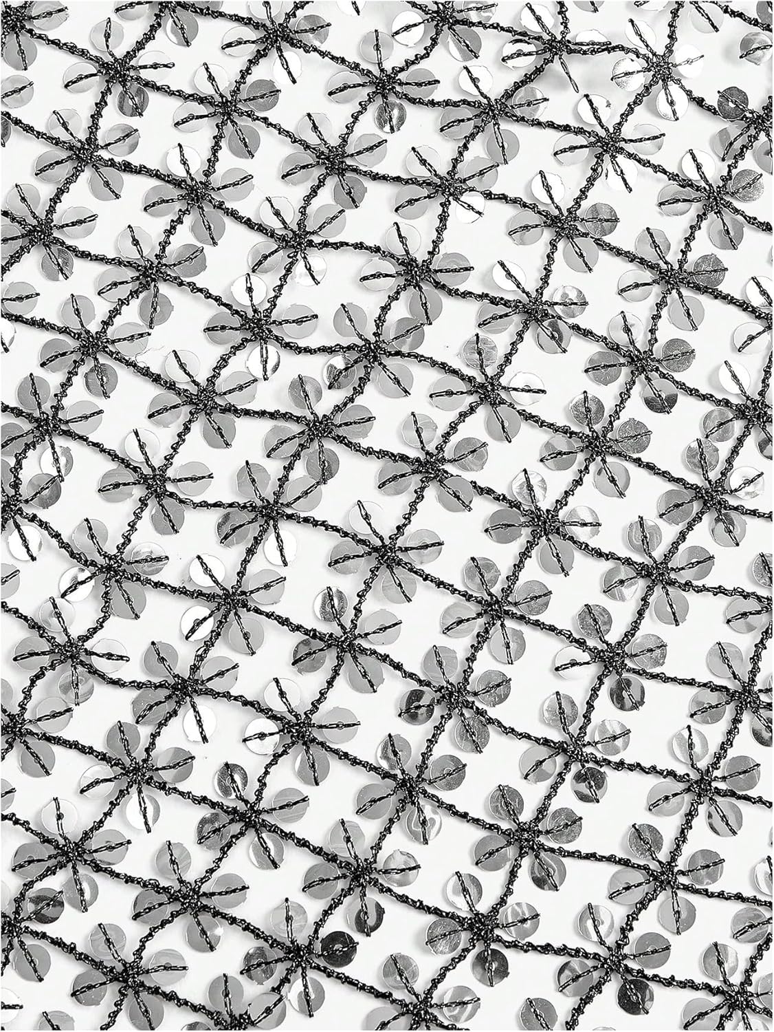 Floerns Women's Sequin Beaded Sparkly Headscarf Belly Dance Hip Scarf Glitter Neck Scarves - Image 4