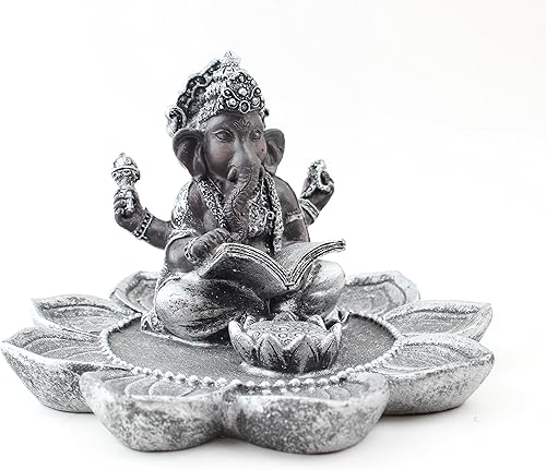 Feng Shui Ganesha Buddha Elefante hindú Dios soporte para incienso decoración del hogar Regalo (idea para escritorio de oficina, computadora,