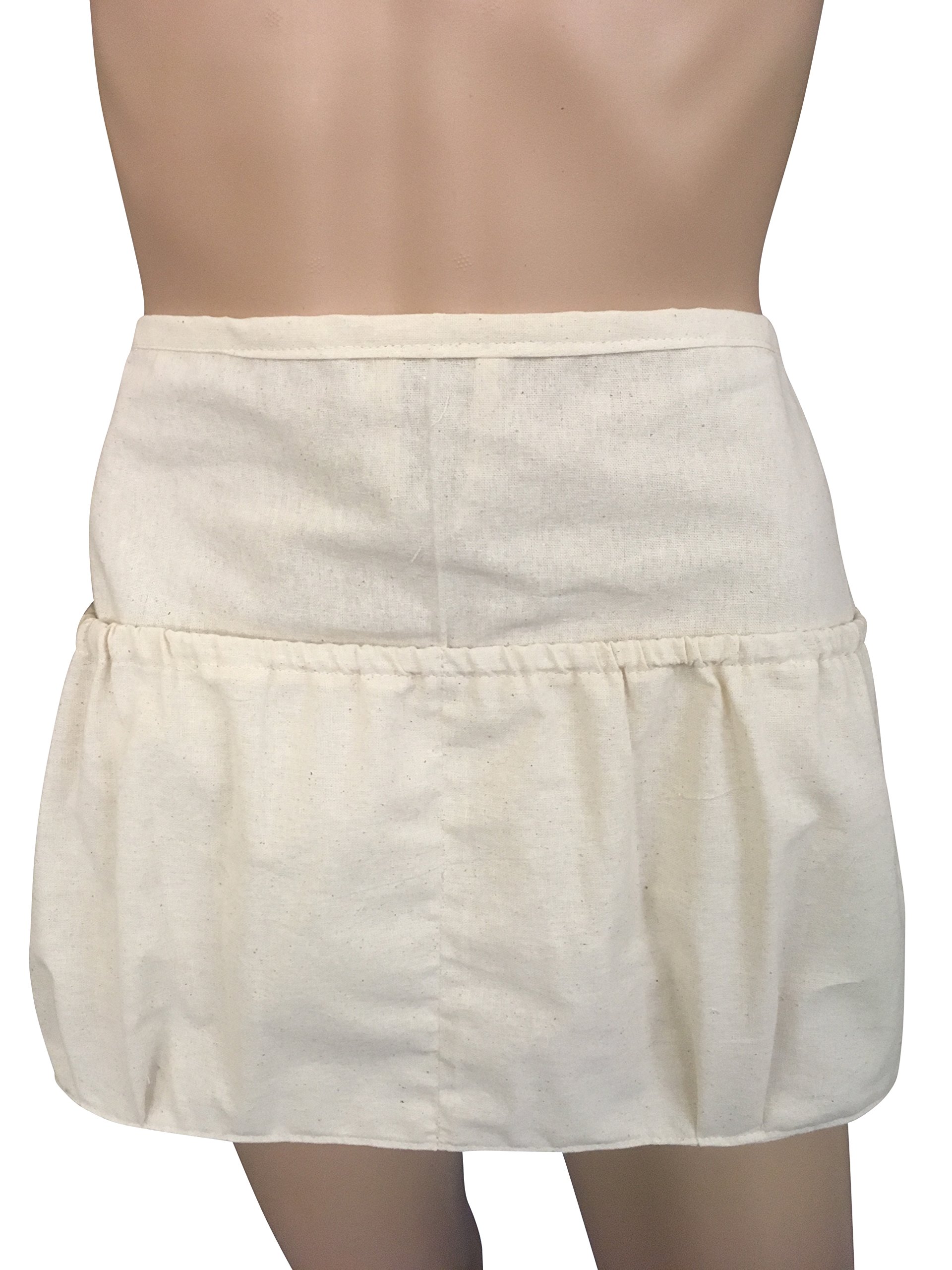 Peg Bag Apron in Organic Natural Calico,