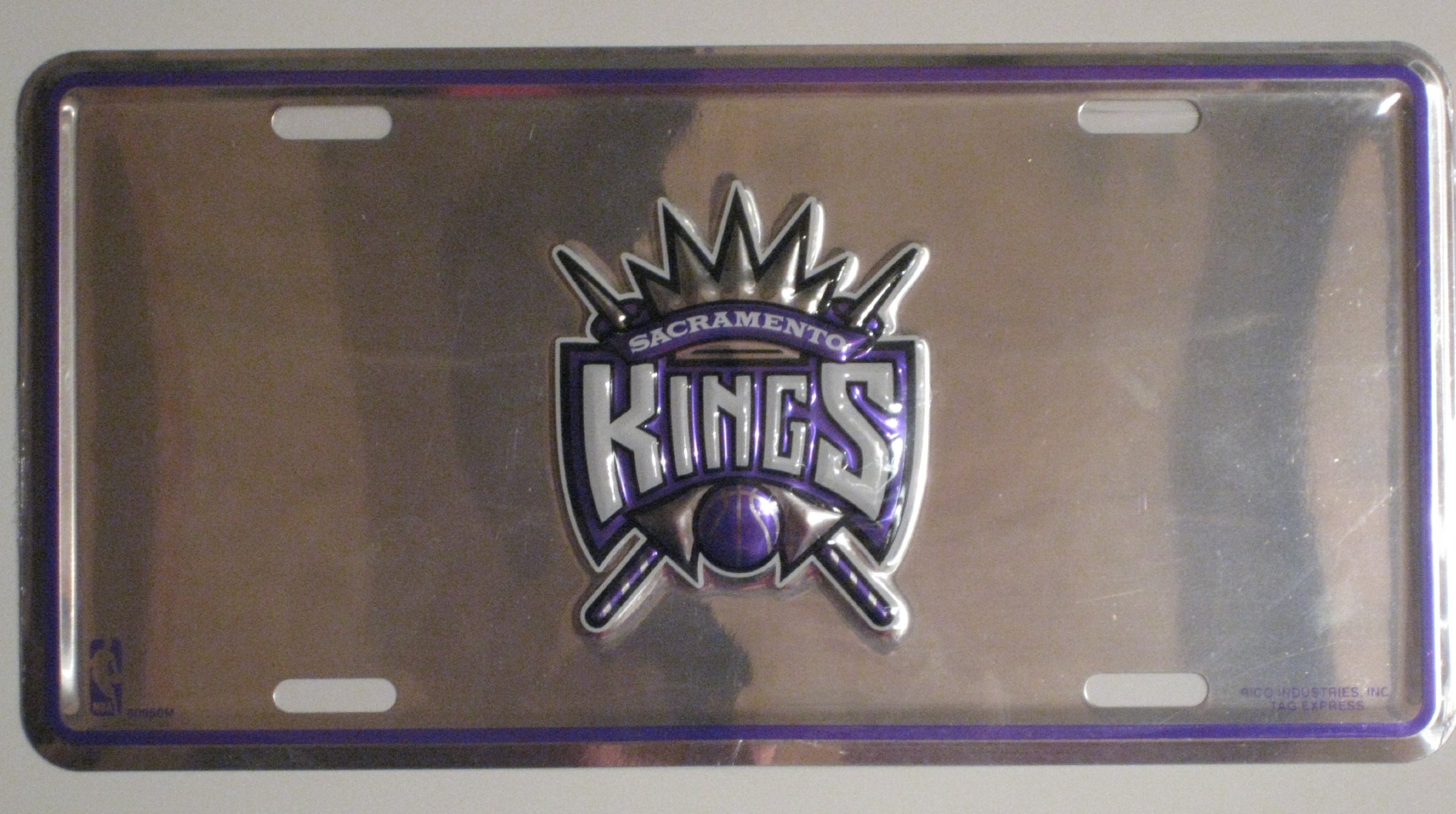 NBA Sacramento Kings Metal License Plate