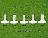 Vista 12 de FINGER TEN Golf Rubber Tees Driving Range Value 5 Pack, Mixed Size or 5 Same Size for Practice Mat