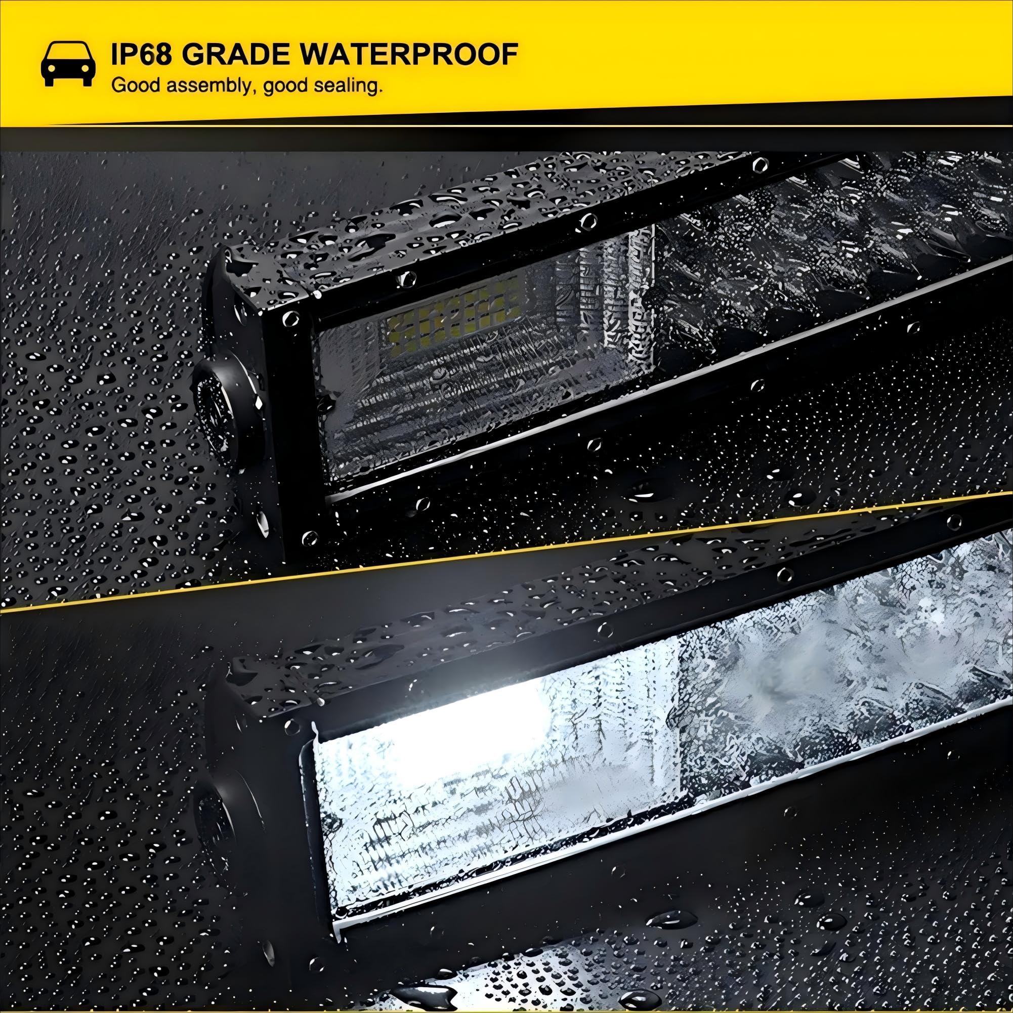Led Arbeitsscheinwerfer 42 Zoll 540W Gebogen Led Lichtbalken Scheinwerfer Mit Kabelbaum DREI Reihen Zusatzscheinwerfer Light Bar für Traktor Auto 4x4 SUV (42 Zoll Gebogen 540W)