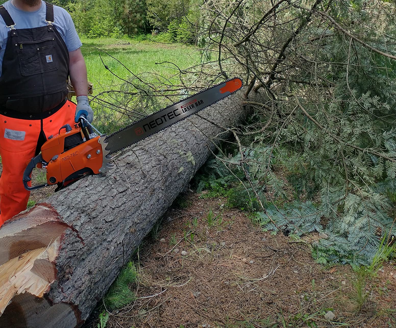 42/mo Finance NEOTEC NS8105 Gas ChainSaw with 36" Bar and Chain 2