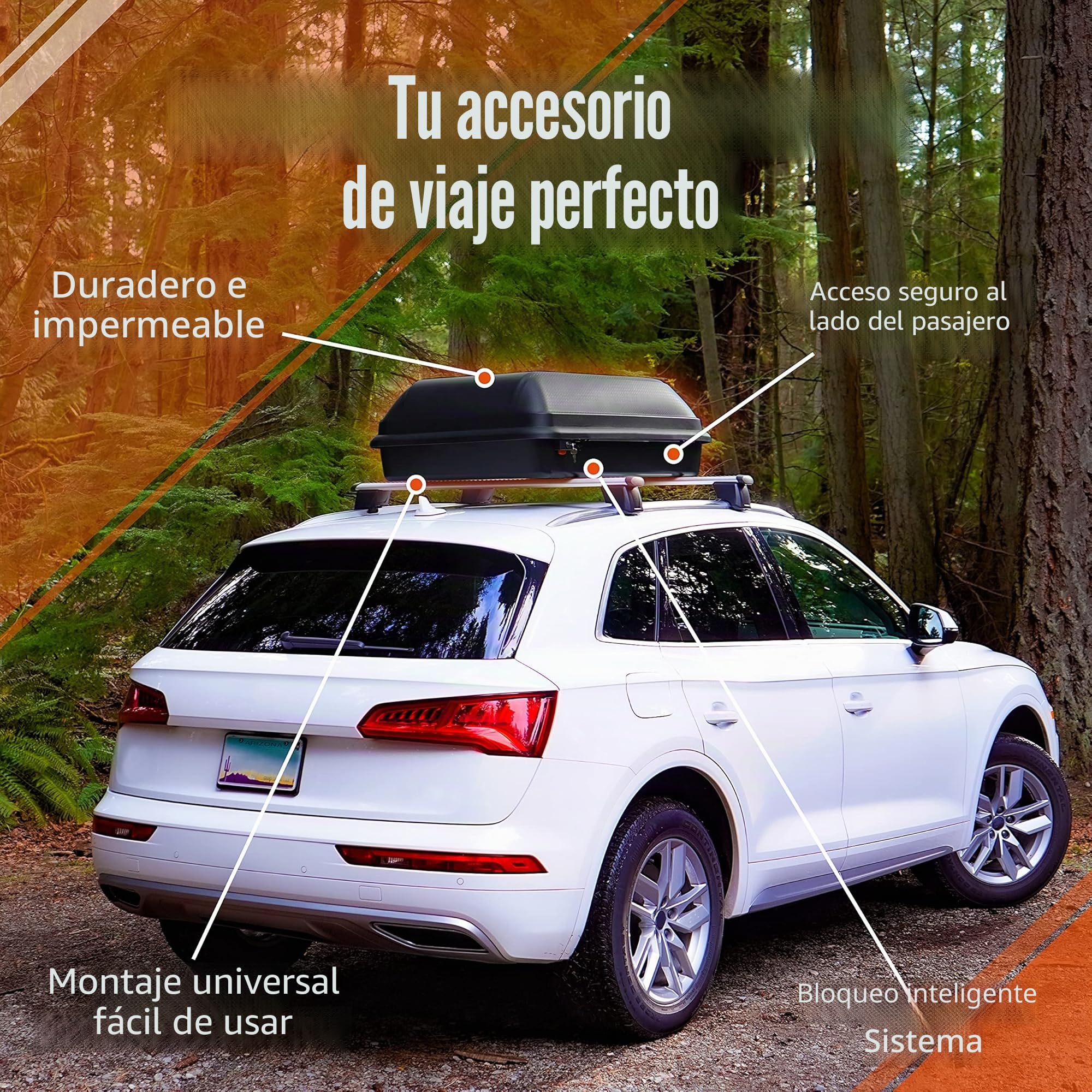 Rax - Portaequipajes de Techo, 320 litros