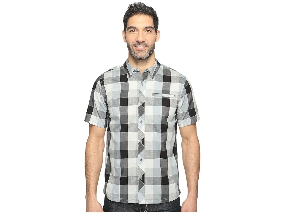 

Smartwool Summit County Retro Plaid (Light Gray) Men's Short Sleeve Button Up