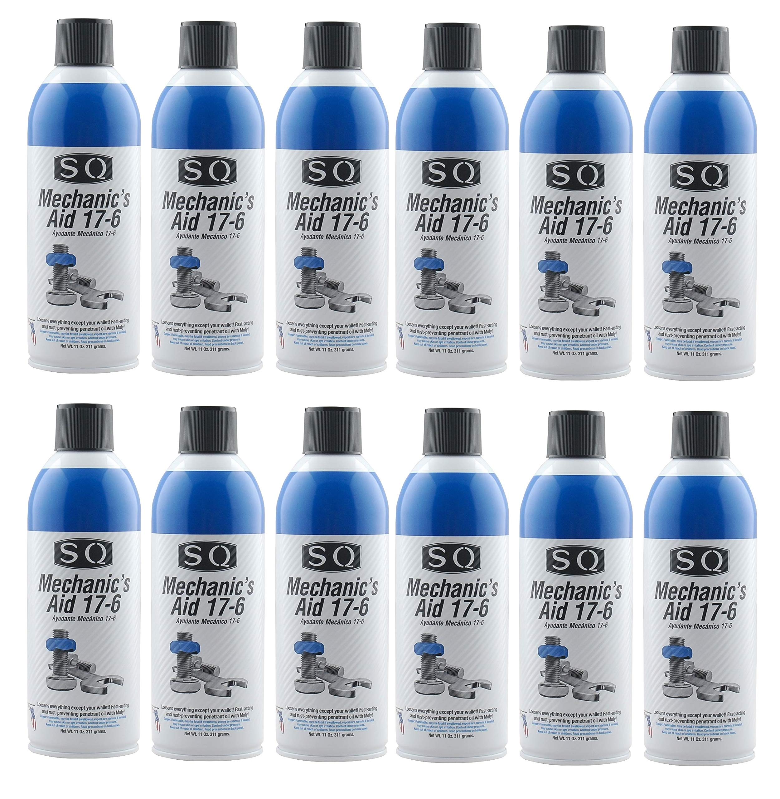 SQ Penetrating Catalyst Oil 17-6 Mechanic's Aid, 12 Pack, 11 Oz per can