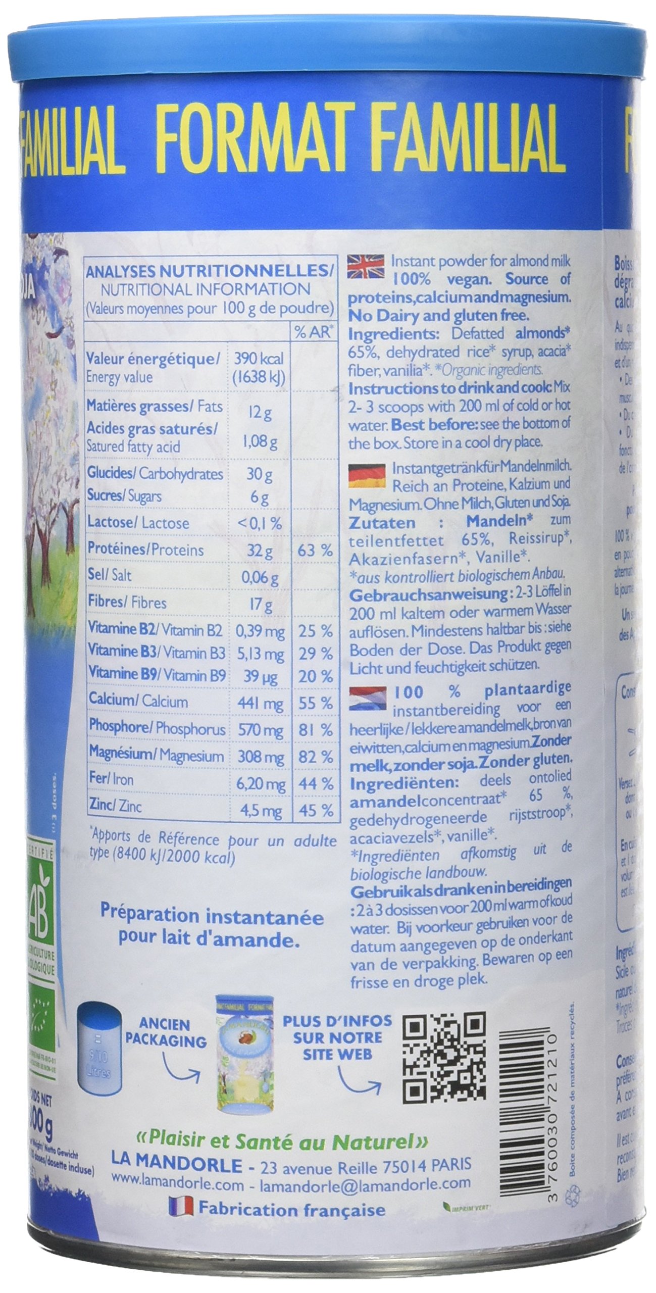 La Mandorle Lait d'Amande 0.8 g 1 Unité