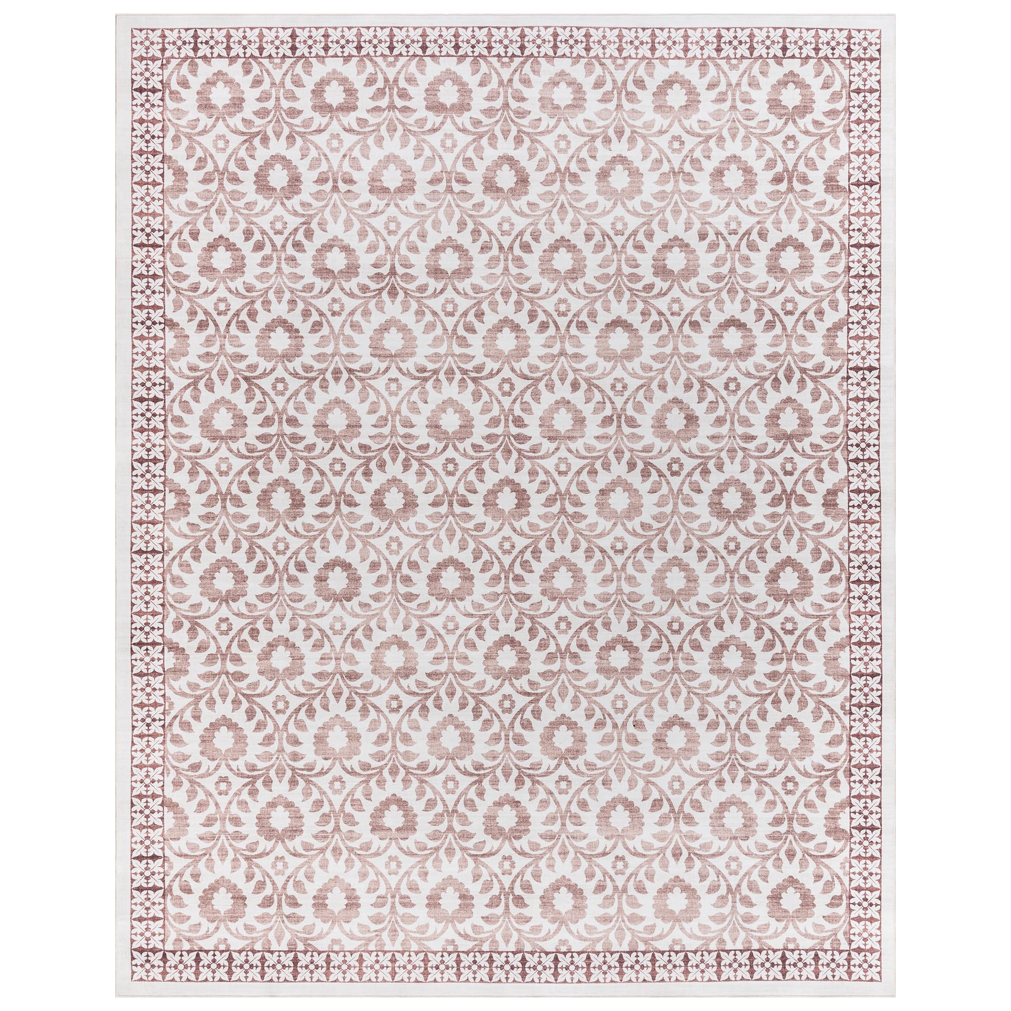 Photo 1 of Gertmenian Crystal Print Area Rug - 6'6" x 9' (Esme, Ivory/Tan)