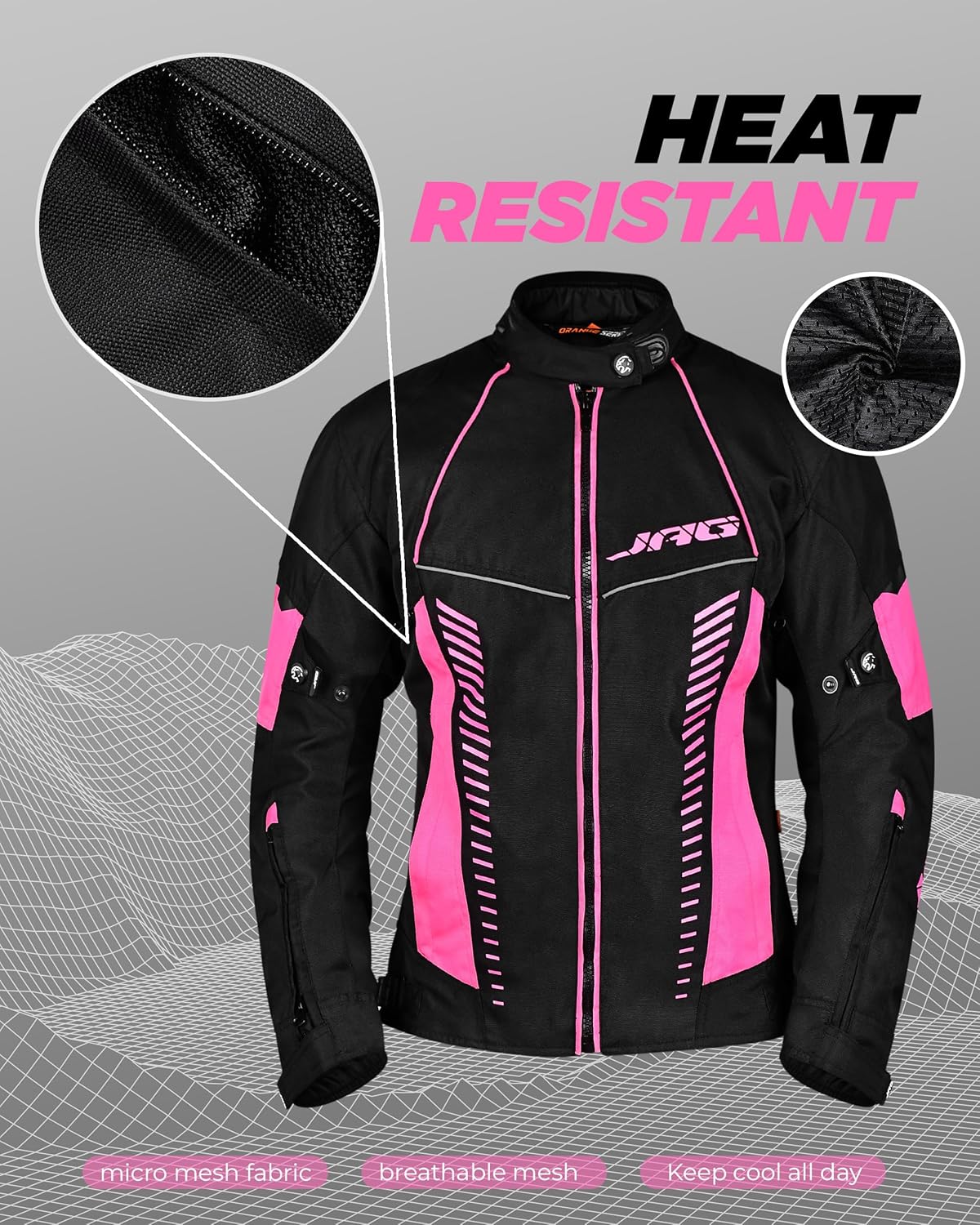 Motorcycle Jacket HWK Stunt Otorcycle Jacket For Woen