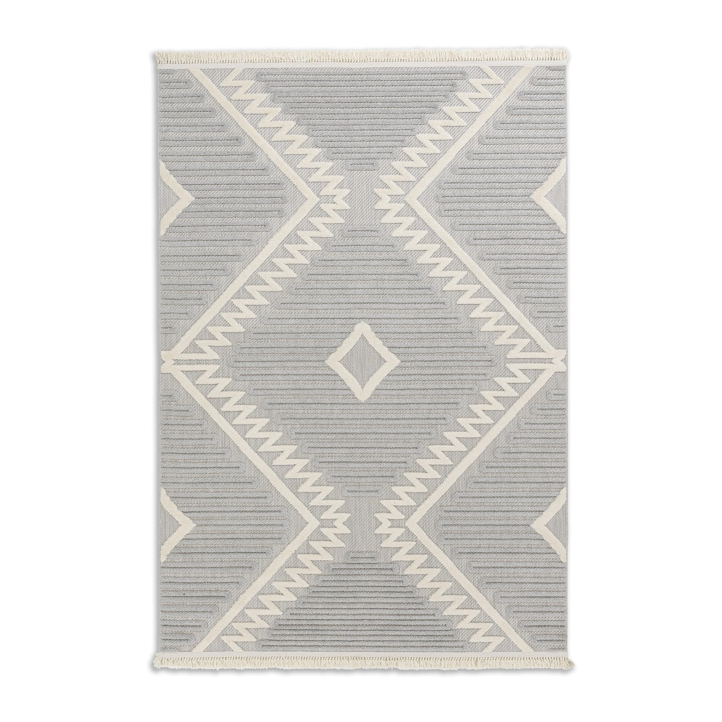Tapis d'extérieur résistant à l'usure balcon terrasse gris