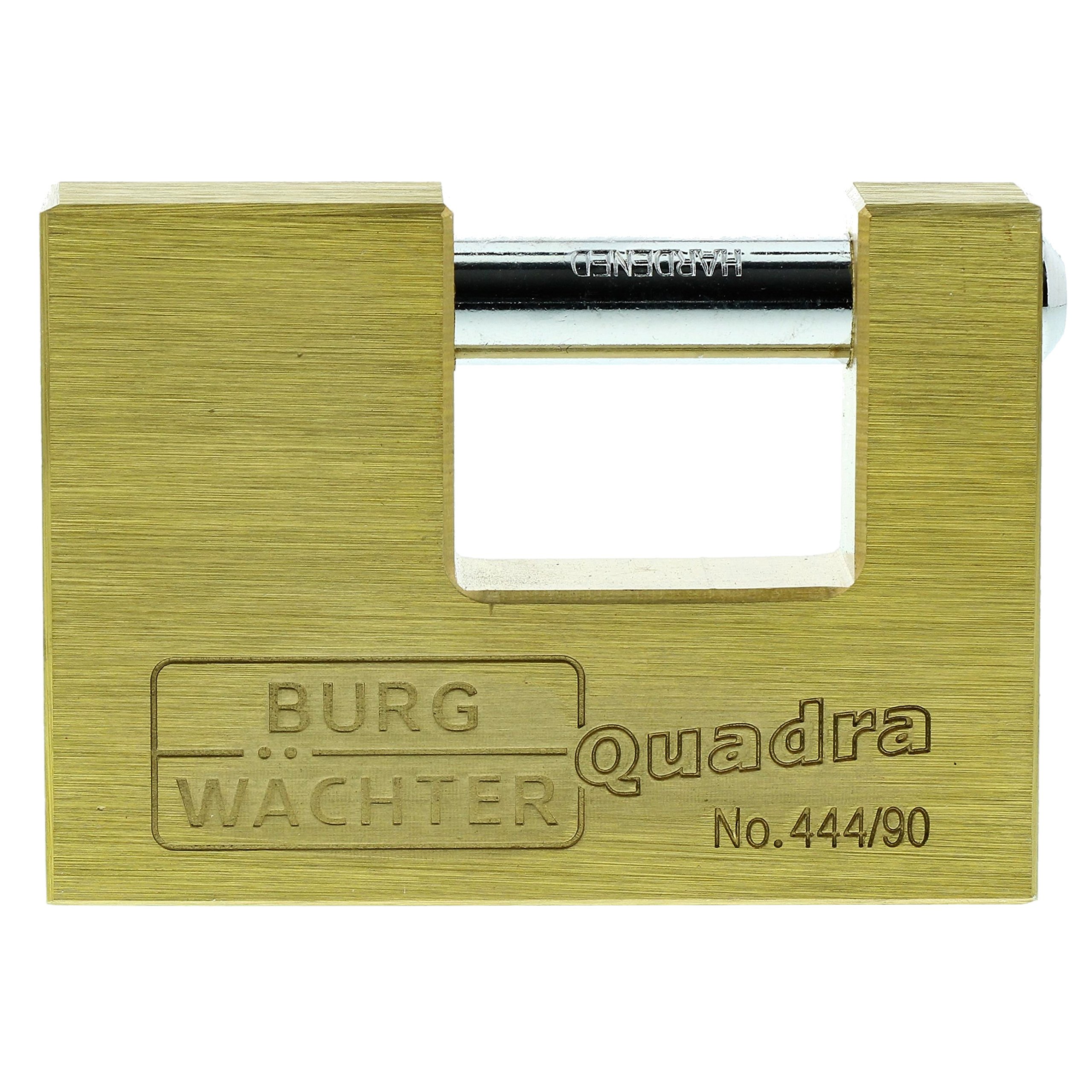 Cadenas laiton massif 444 90 SB Quadra BURG-WÄCHTER haute sécurité avec anse 12 mm
