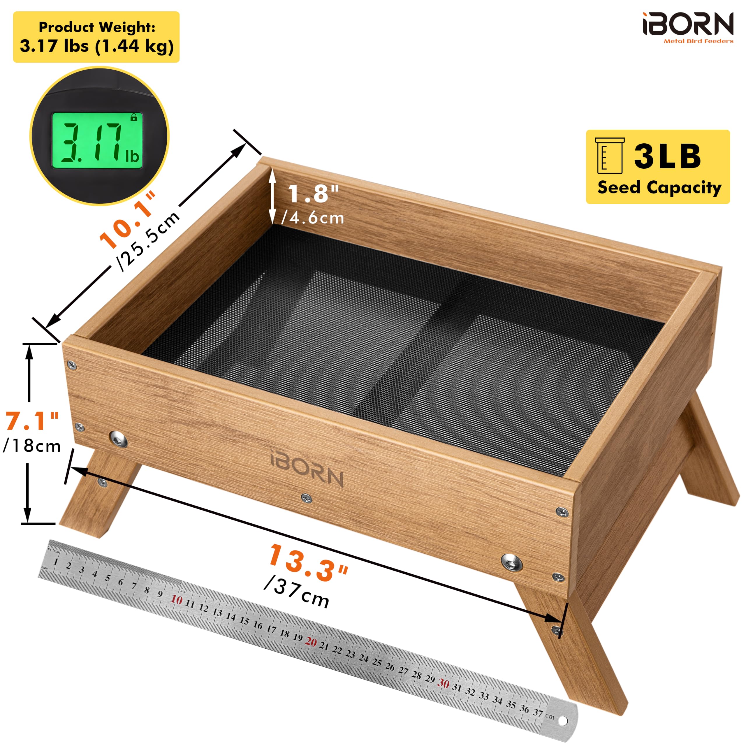 iBorn Ground Bird Feeder - Attract Birds! -2
