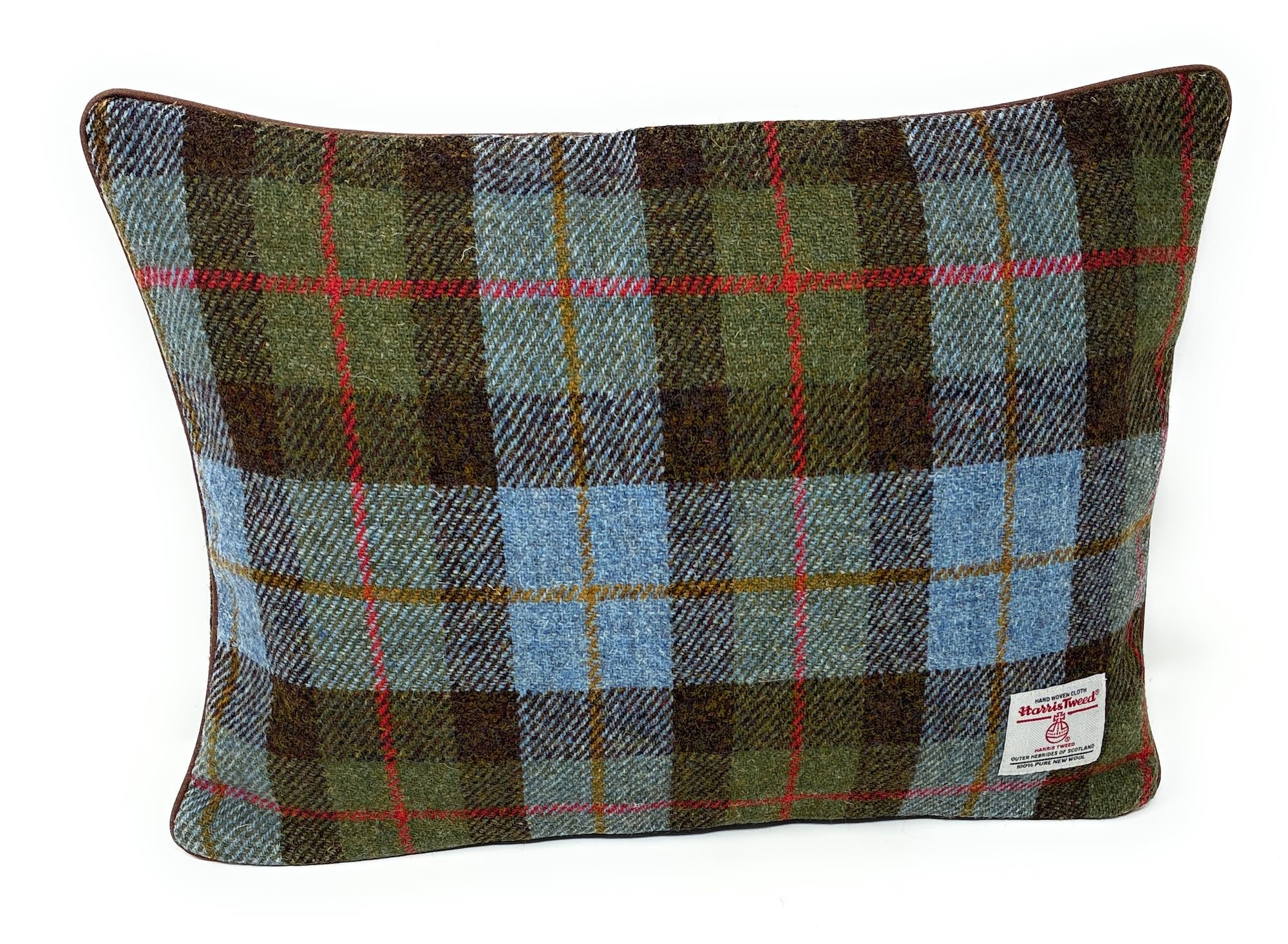 Harris Tweed MacLeod Kissenbezug mit Schottenkaro, doppelseitig, Lendenkissen, Überwurfkissenbezug