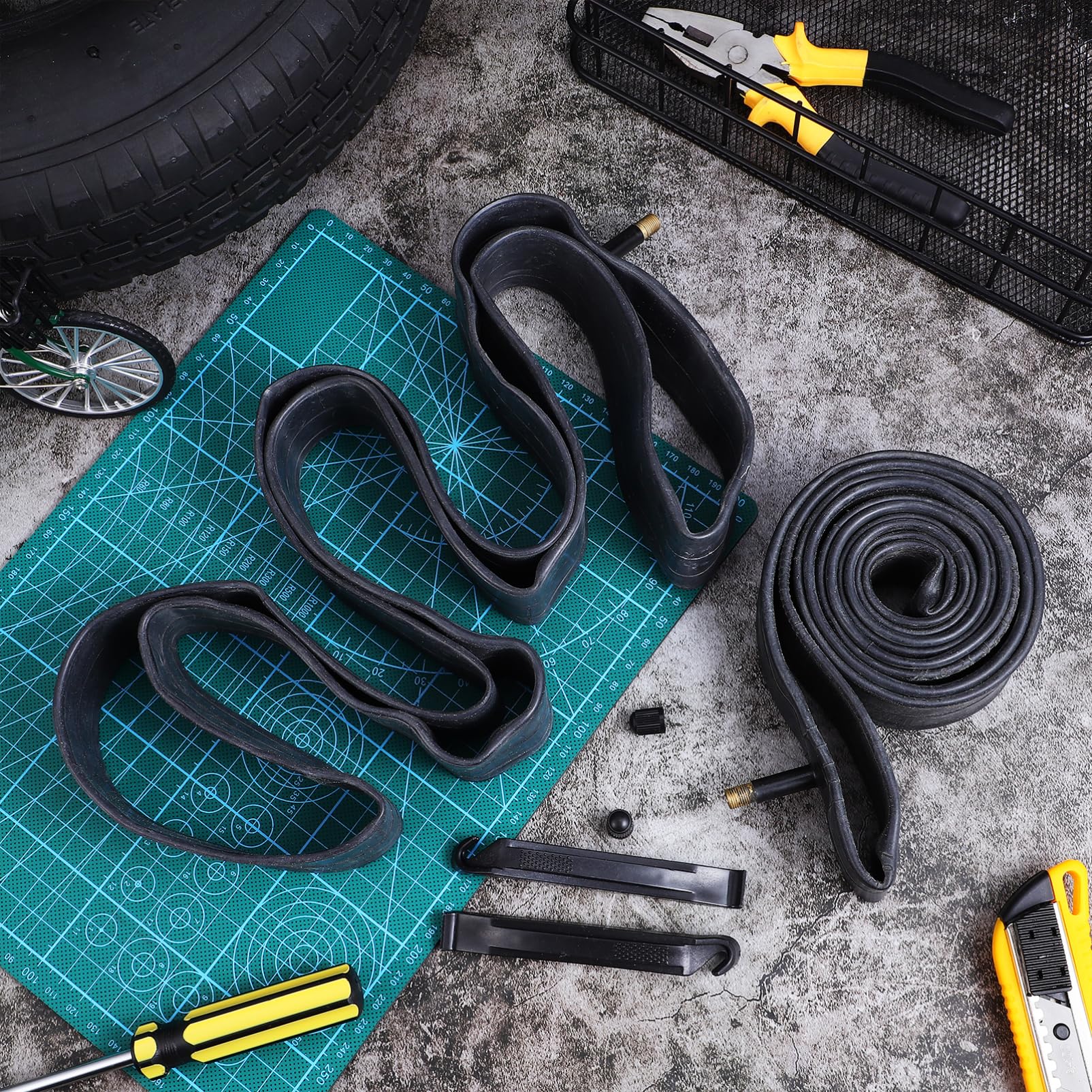 UPKOCH 2 Stück Fahrradschläuche 26x1,75/2,125 Butyl Schläuche Für Mountainbike Und Rennrad Robust Und Widerstandsfähig Ersatz Innenschlauch Für Fahrräder Fahrradreparatur Und Wartung