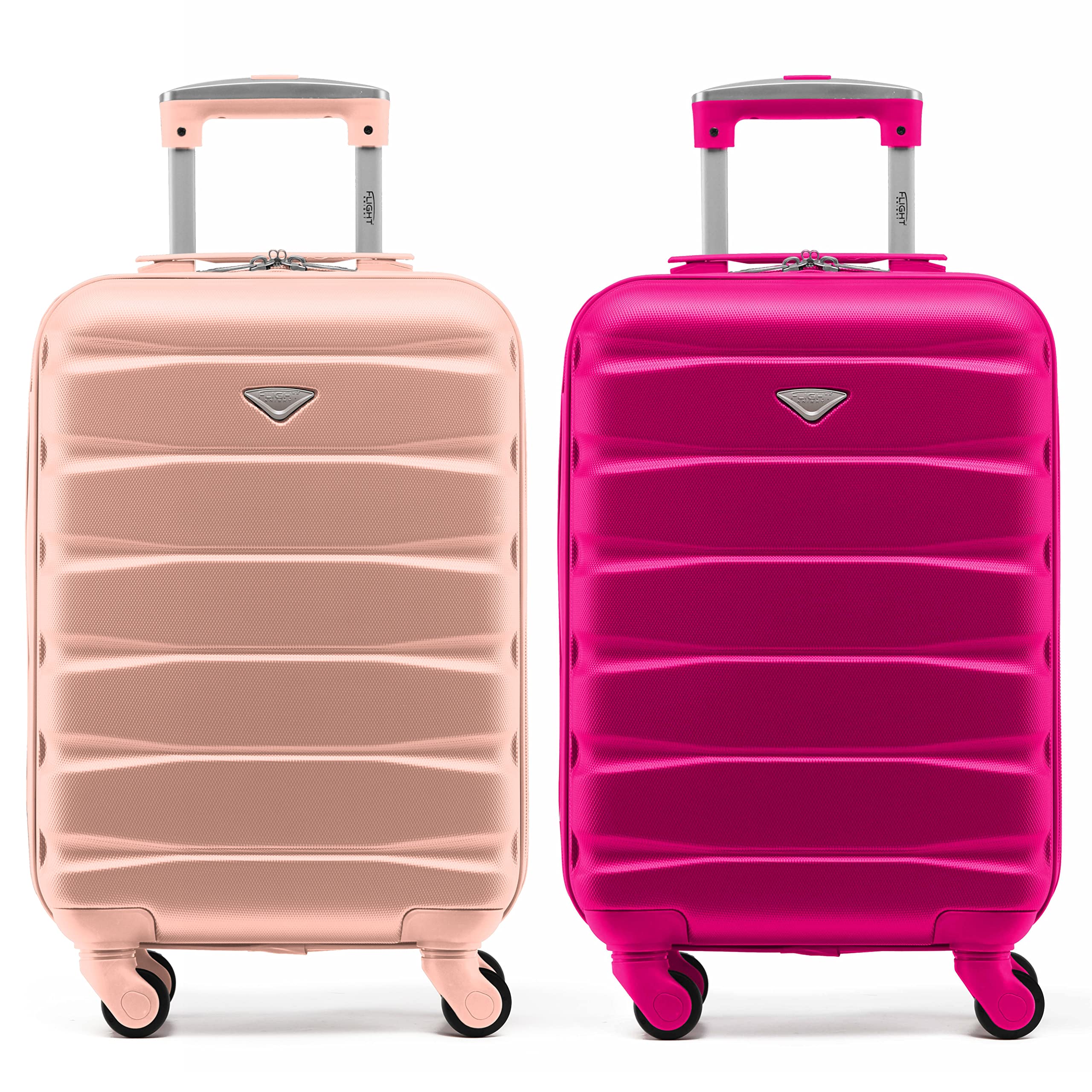 Flight Knight Suitcase Set of 2 Lightweight 4 Wheel ABS Hard Case Cabin Carry On Hand Luggage Approved for Over 100 Airlines Including easyJet, British Airways, Ryanair & Many More 55x35x20cm — view 139