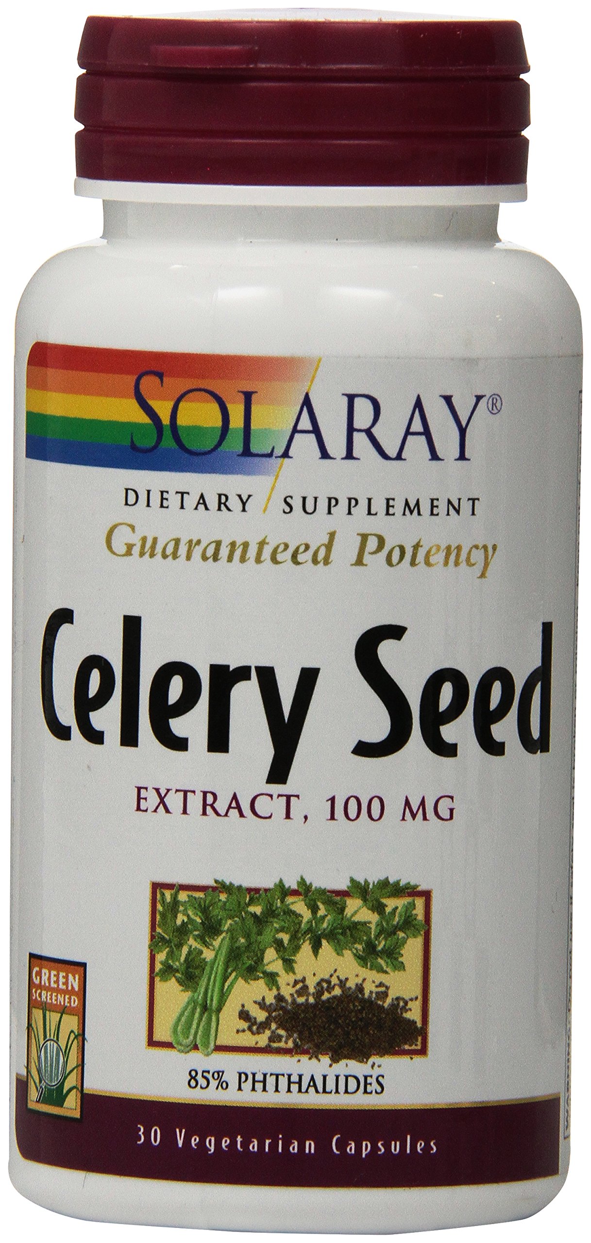 SOLARAY Celery Seed Extract (100mg)- 30 Vegcaps