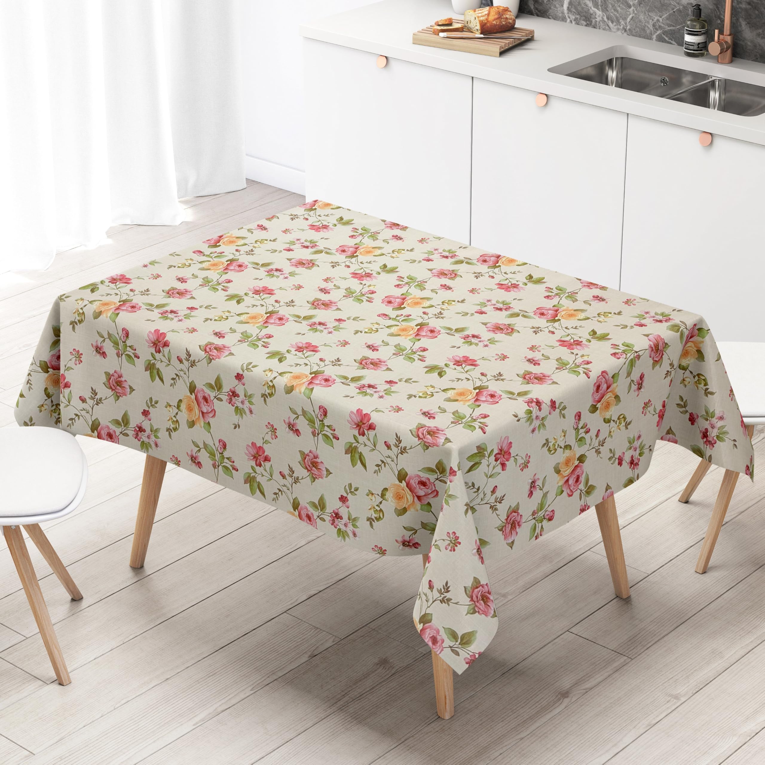 KEVKUS Tovaglia Cerata Marina Faro Gabbiano – Ovale 120x160 Cm – PVC Impermeabile Per Interno/Esterno – Lavabile E Antimacchia