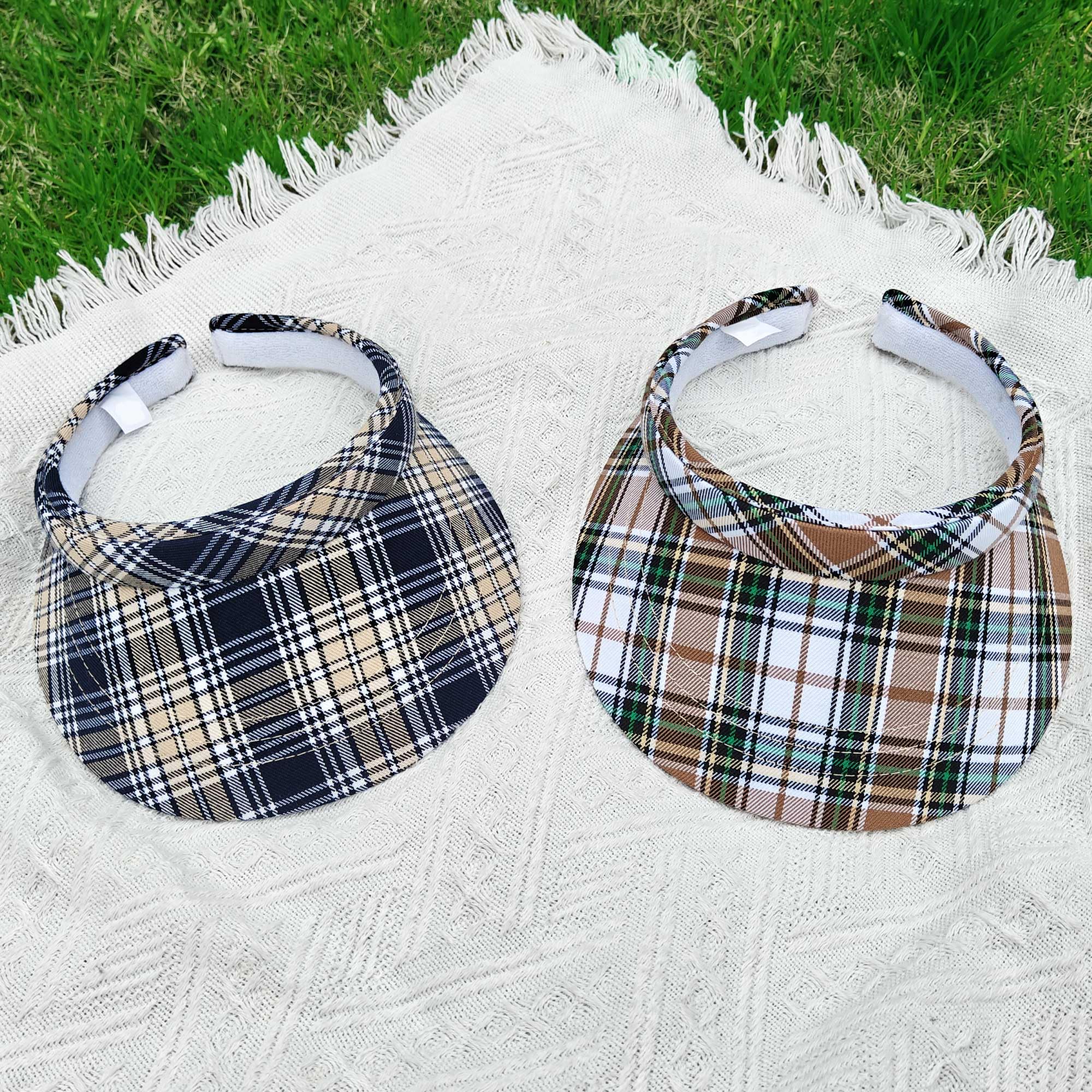Paquete de 2 sombreros de sol ajustables con visera para hombre y mujer