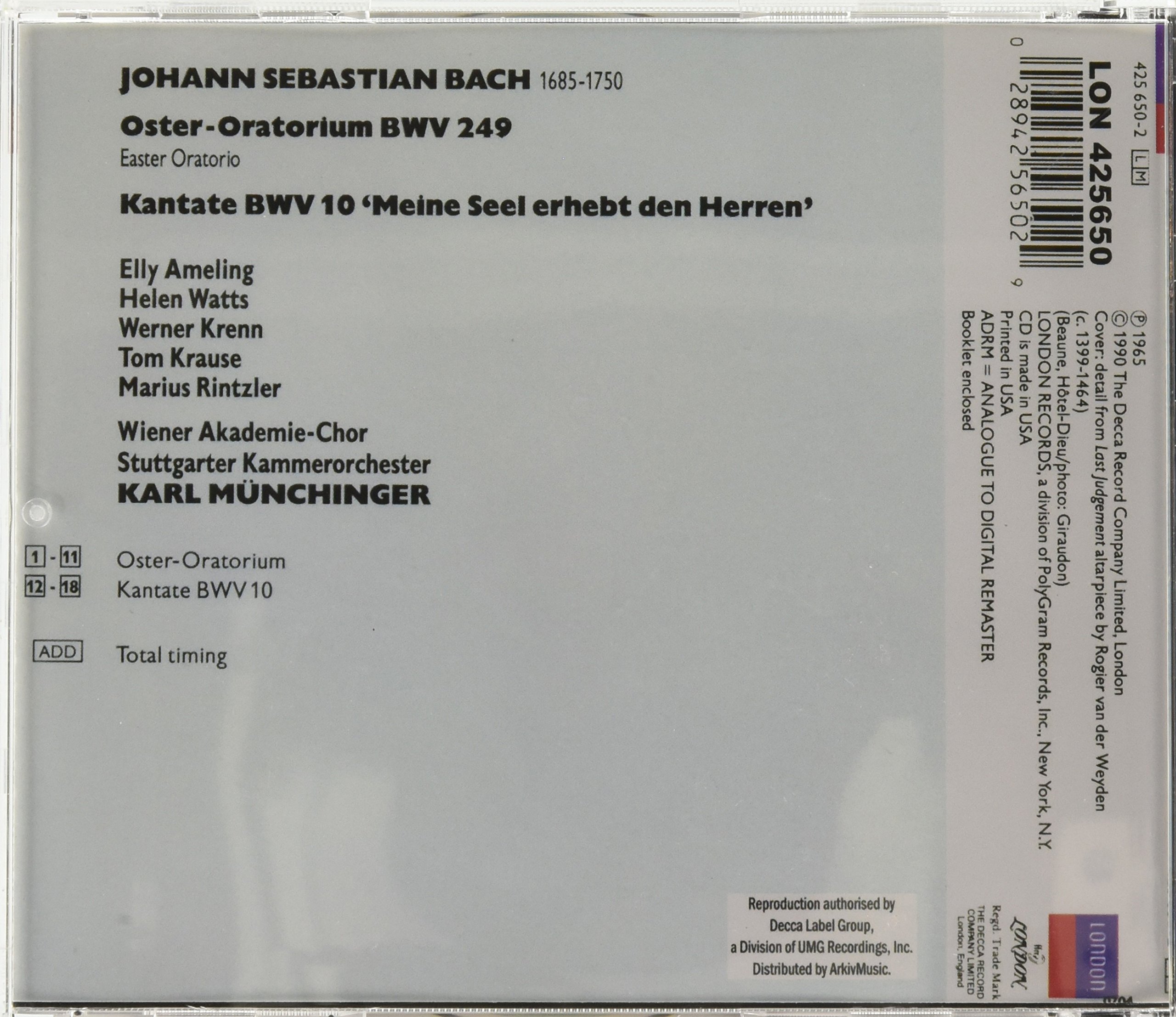 Osteroratorium/Kantate 10