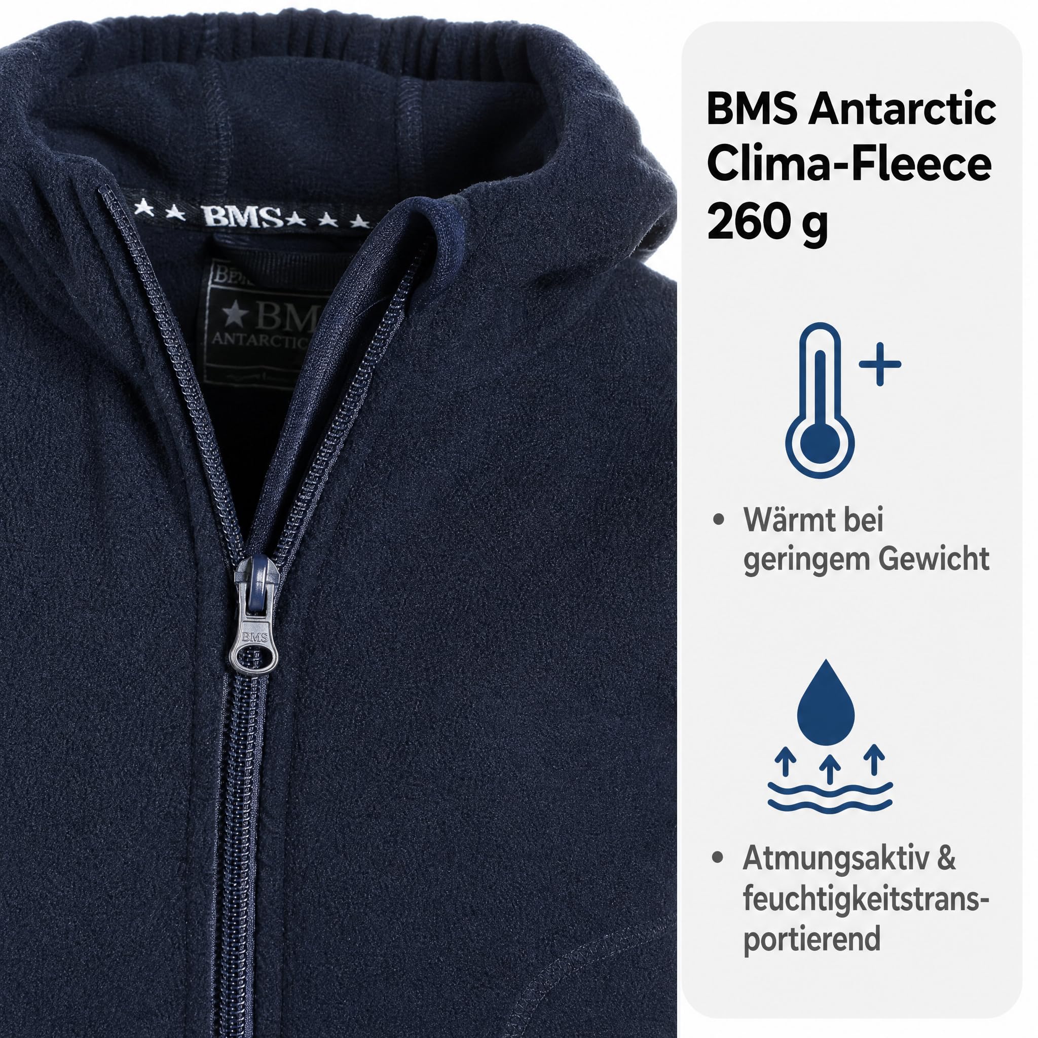 KIDS forro polar COLLEGE chaqueta Antártico azul marine Talla:116