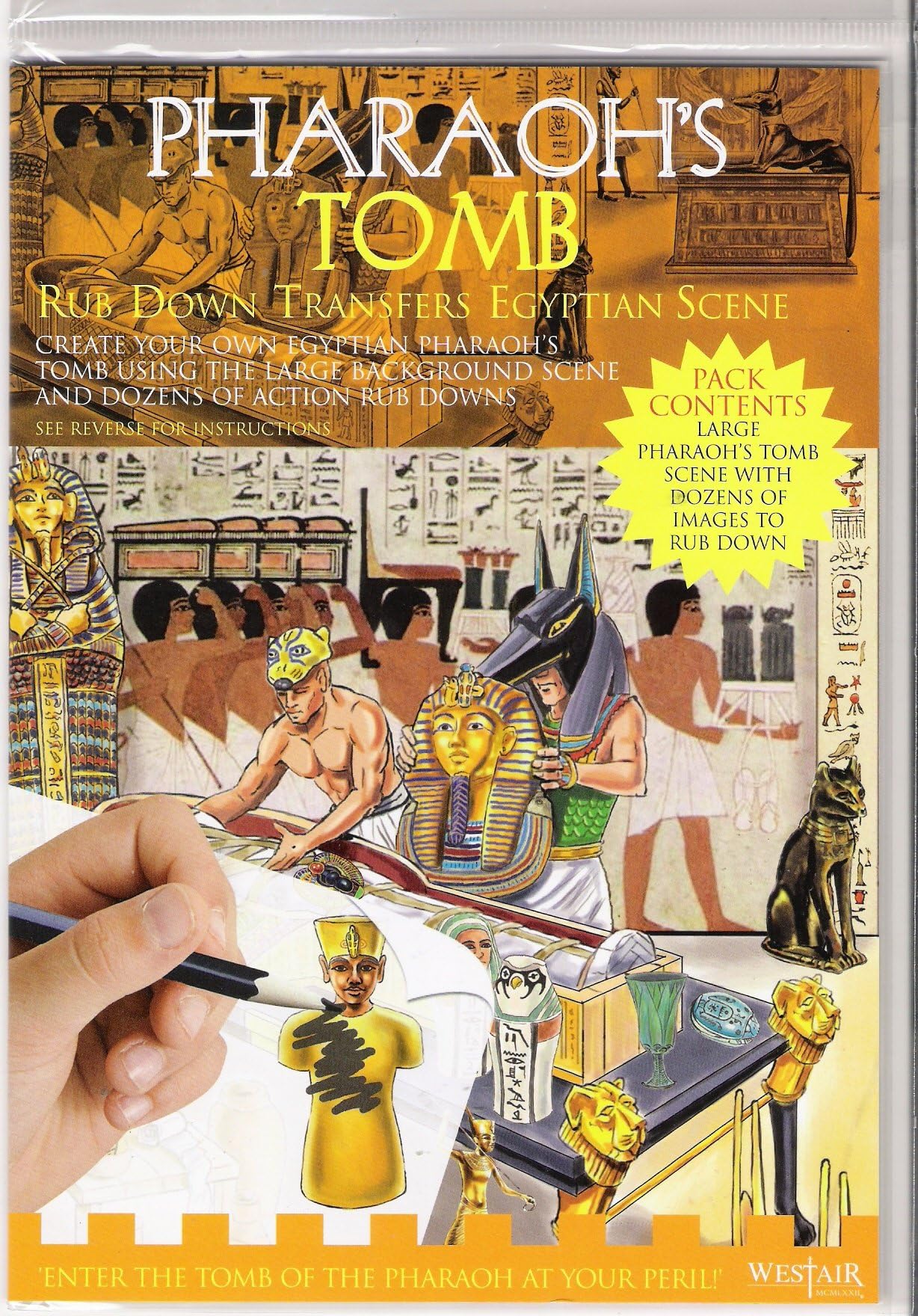 BuzzPharaoh's Tomb - Rub Down Transfers Ancient Egyptian Scene by