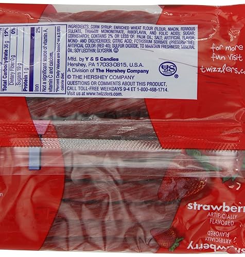 Miniatura 5 de Twizzlers Twists (Fresa, Bolsas de 16 onzas, pack de 6)