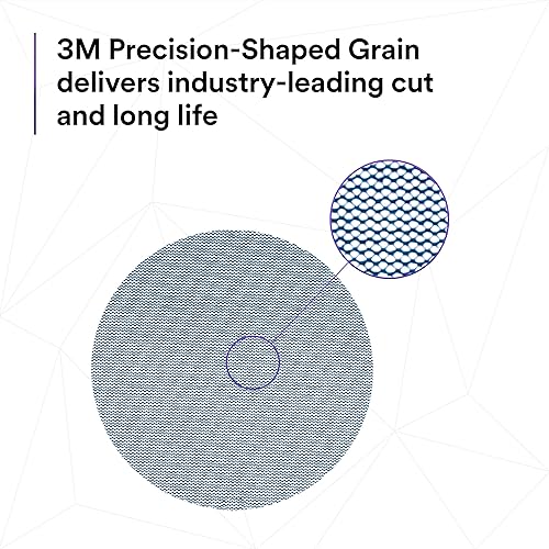 Miniatura 9 de 3M Xtract Net Disc 310 W, 180+, 5 pulgadas, troqueles 500X, paquete de 50 discos de lijado con velcro, prácticamente libres de polvo, opción