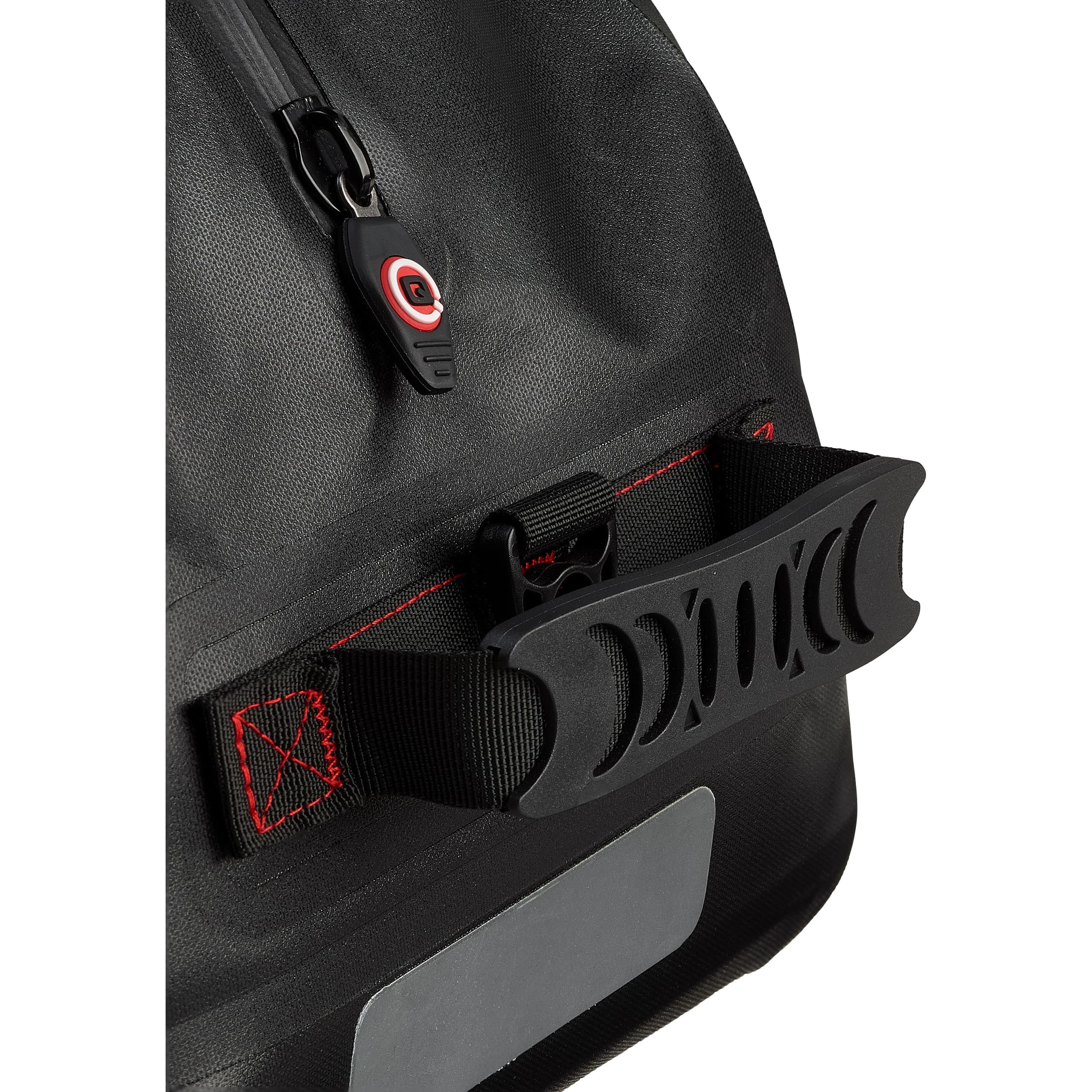 QBag Hecktasche Motorrad Motorradtasche Hecktaschenrolle wasserdicht 50 Liter Stauraum schwarz, Abnehmbarer Schultergurt, universelle Passform für Fast alle Motorräder, Roller, Quads