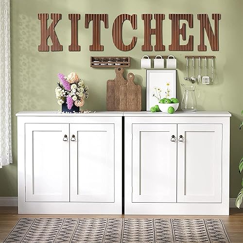 Miniatura 5 de COLLECTIVE HOME - Letras metálicas de 12 pulgadas para decoración de pared, letras oxidadas corrugadas, decoración rústica para colgar en la pared,