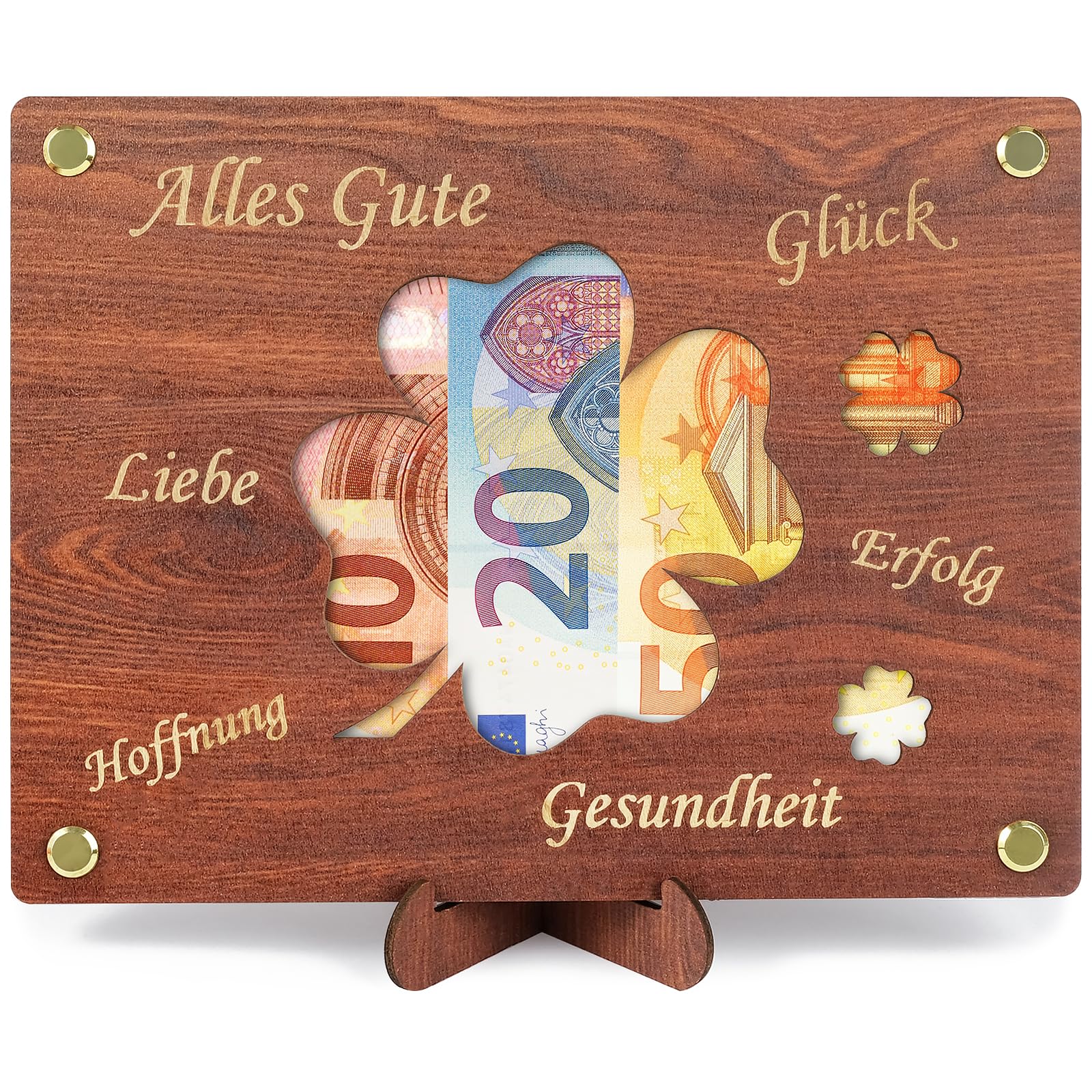 ARTREE Geldgeschenke Geburtstag, Geldgeschenke Verpackung aus Holz, Personalisierte Geldgeschenk zum Geburtstage, Holz Geburtstagskarte für Frauen Männer