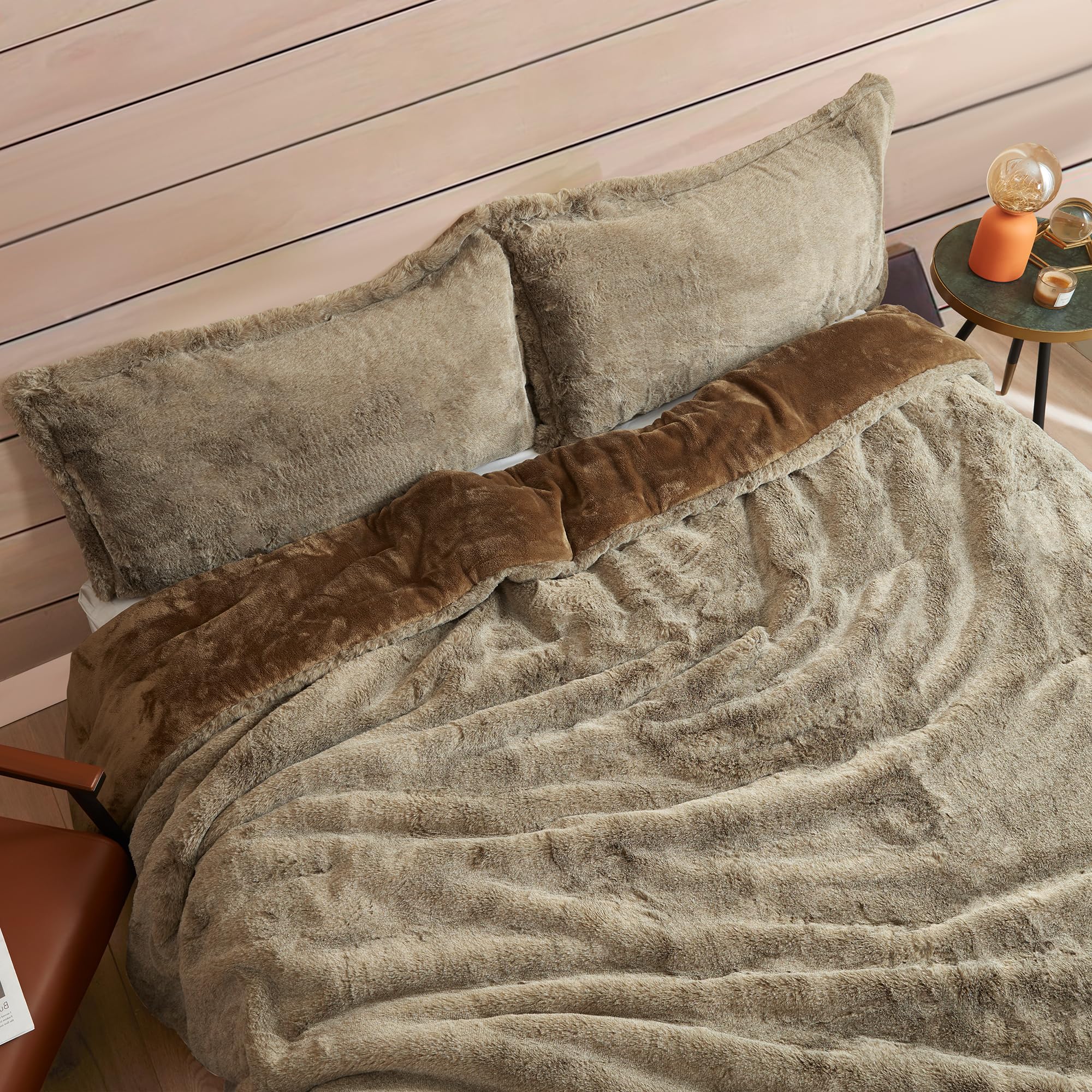 Melange Chunky Bunny - Coma Inducer® Oversized Queen Comforter - Butternut