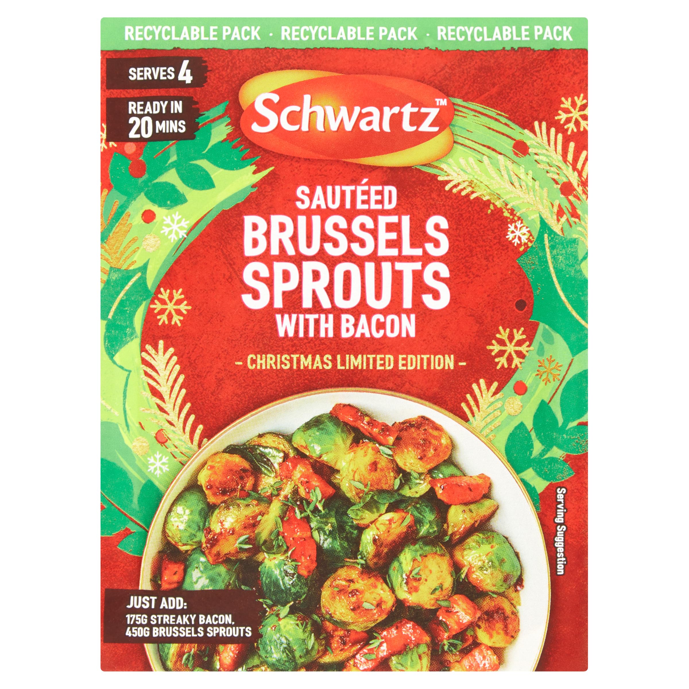 Sautéed Brussels Sprouts with Bacon Recipe Mix, 30g