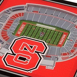 YouTheFan NCAA NC State Wolfpack 3D StadiumView Coasters - Carter-Finley Stadium