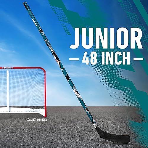 Vista 205 de Franklin Sports NHL Team - Palo de hockey callejero de vinilo de 48 pulgadas Pittsburgh Penguins