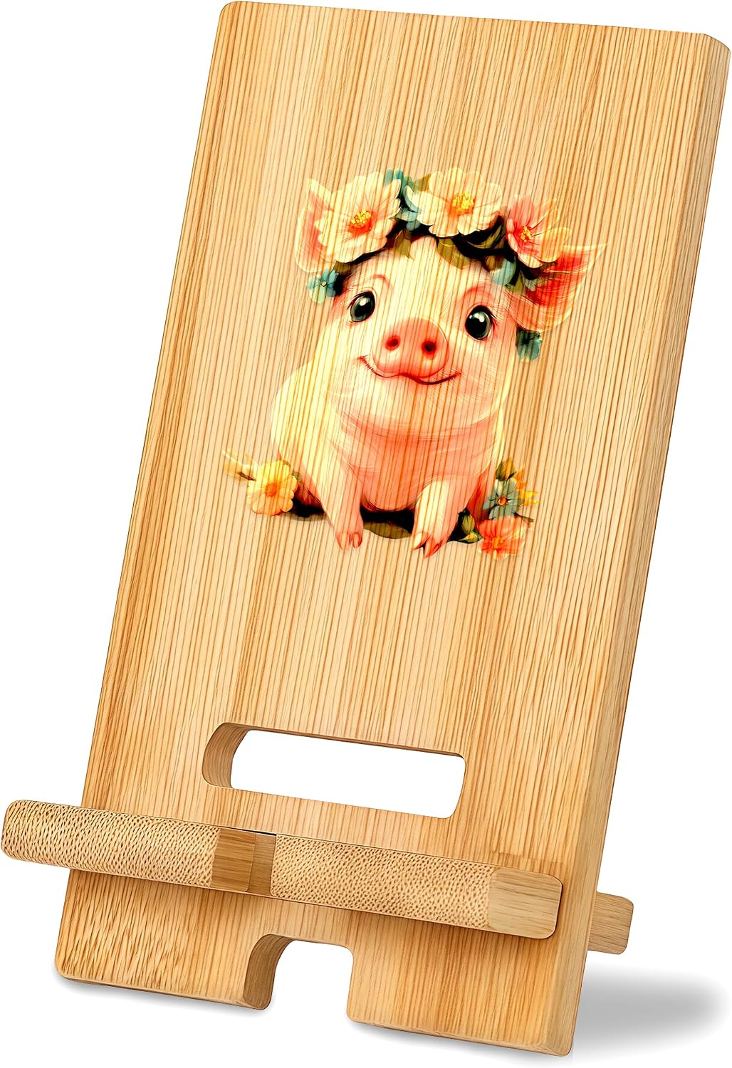 Pig Cell Phone Stand, Home Room Desk Decorations for Girls Teens Kids Women, Pig Lovers Themed Gifts Stuff Accessories Things Merchandise Items!