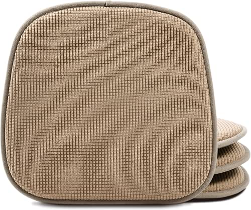 Shinnwa Kitchen Seat Cushions Set of 4, Non Slip Dining
