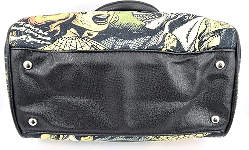 Miniatura 7 de Licor Brand Horror B Movie Cartoon Small Satchel Bolso bandolera, Negro -