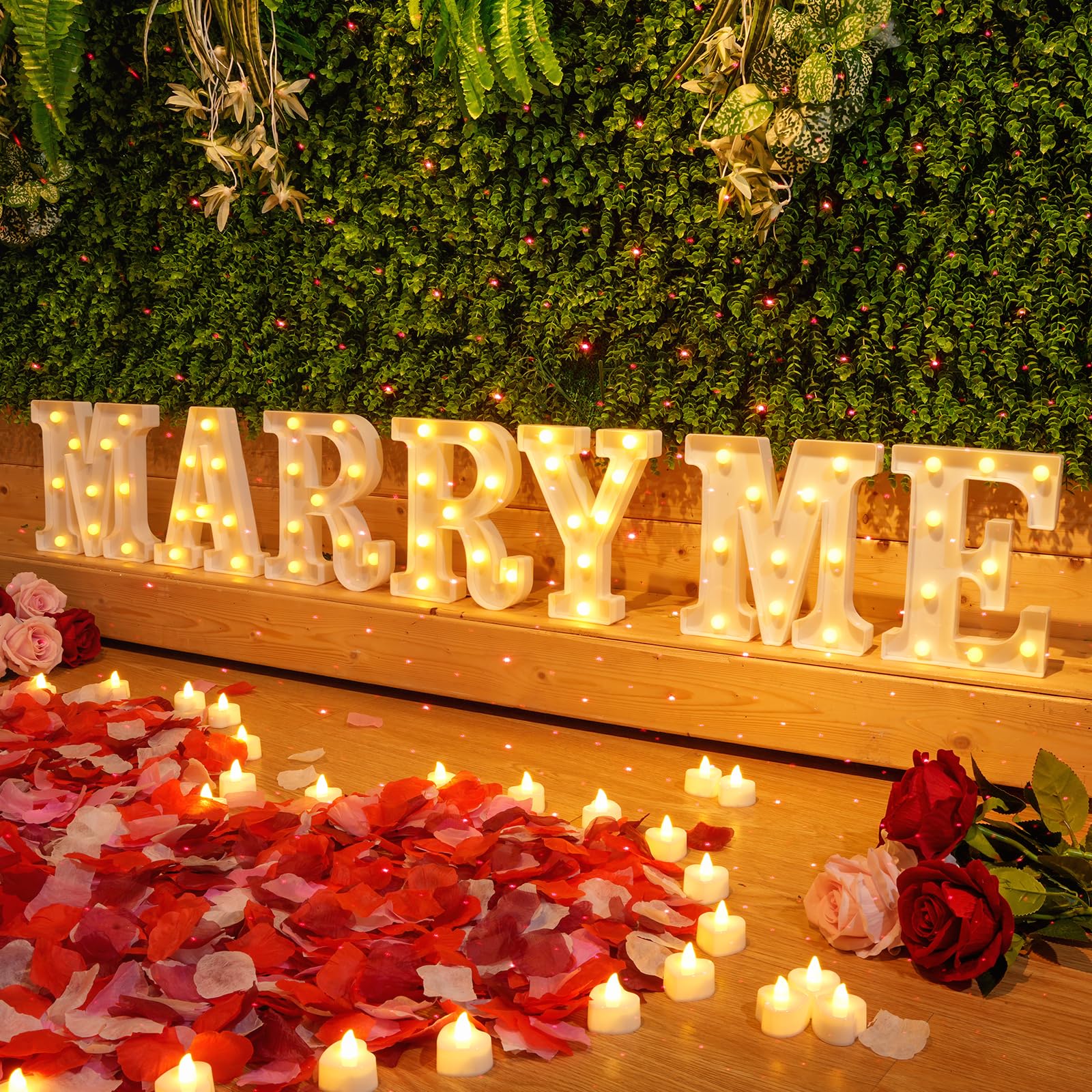 Amazon｜4080個 Marry Me サインプロポーズデコレーション 72個の