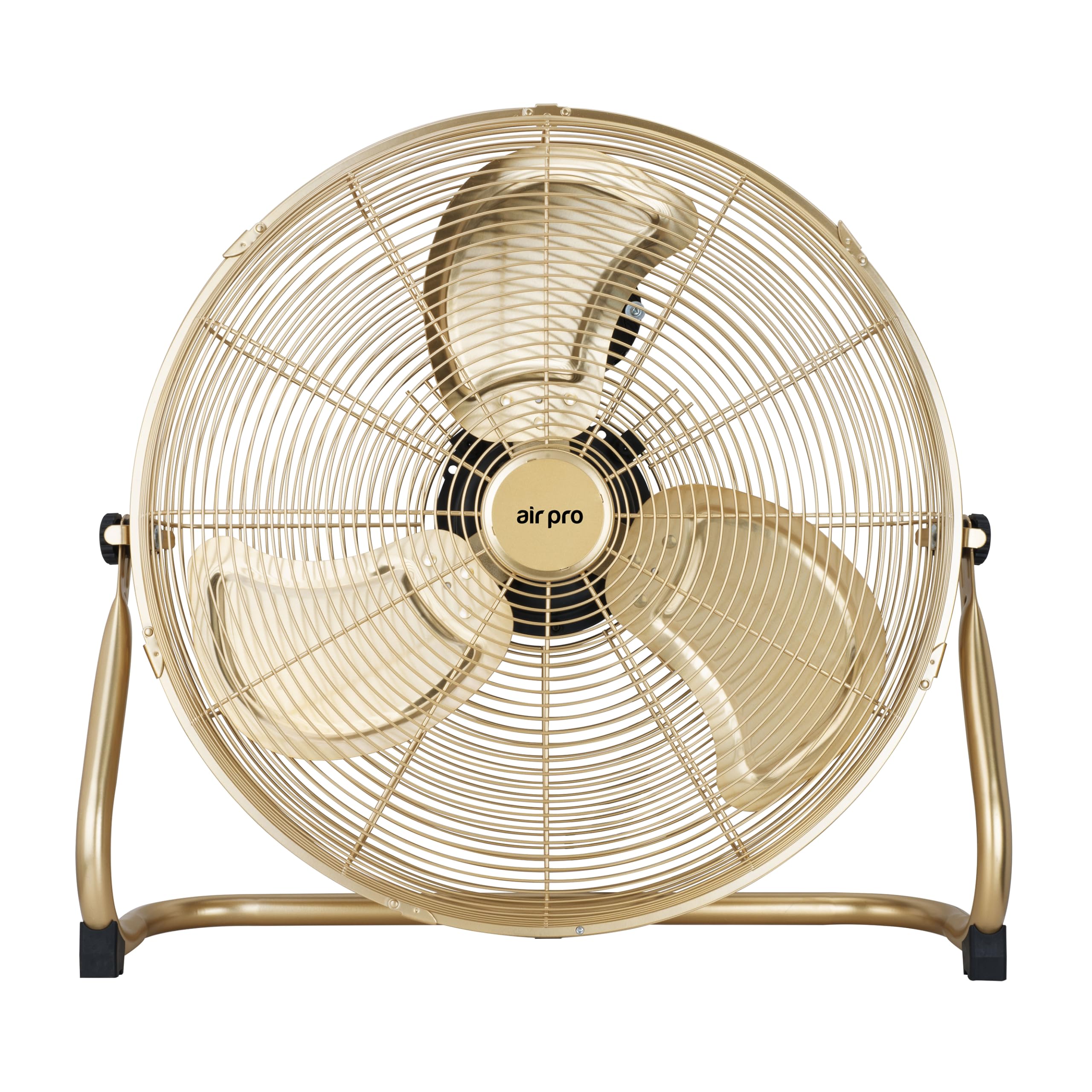 Air Pro 20" Floor Fan - Powerful Air Cooling & Circulating Fan with 3 Speed Setting & Adjustable Tilt - Indoor Home, Office, Gym Fan Quiet Portable Electric Fan with Metal Blade & Body 1.6m Long Cable