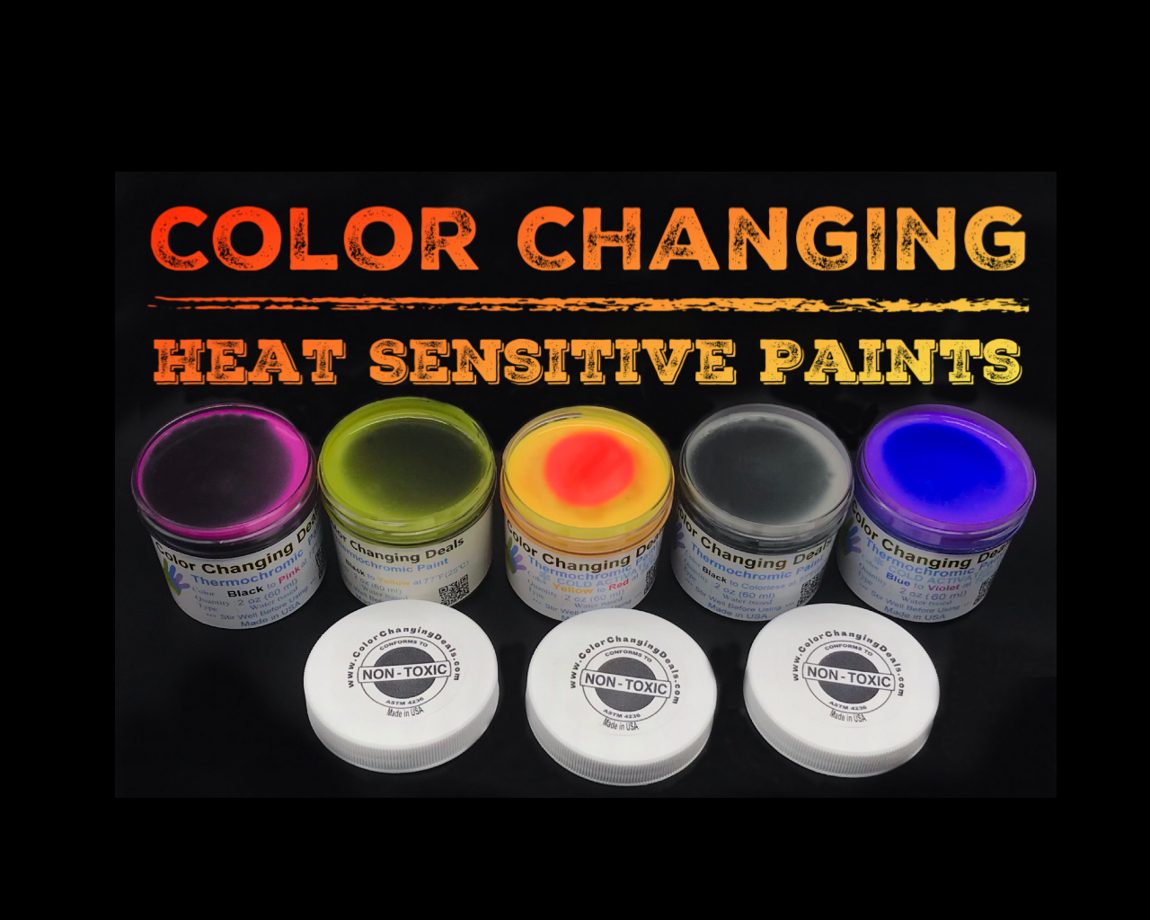 Yellow Fabric Dye Color Changing Thermochromic Powder Pigments