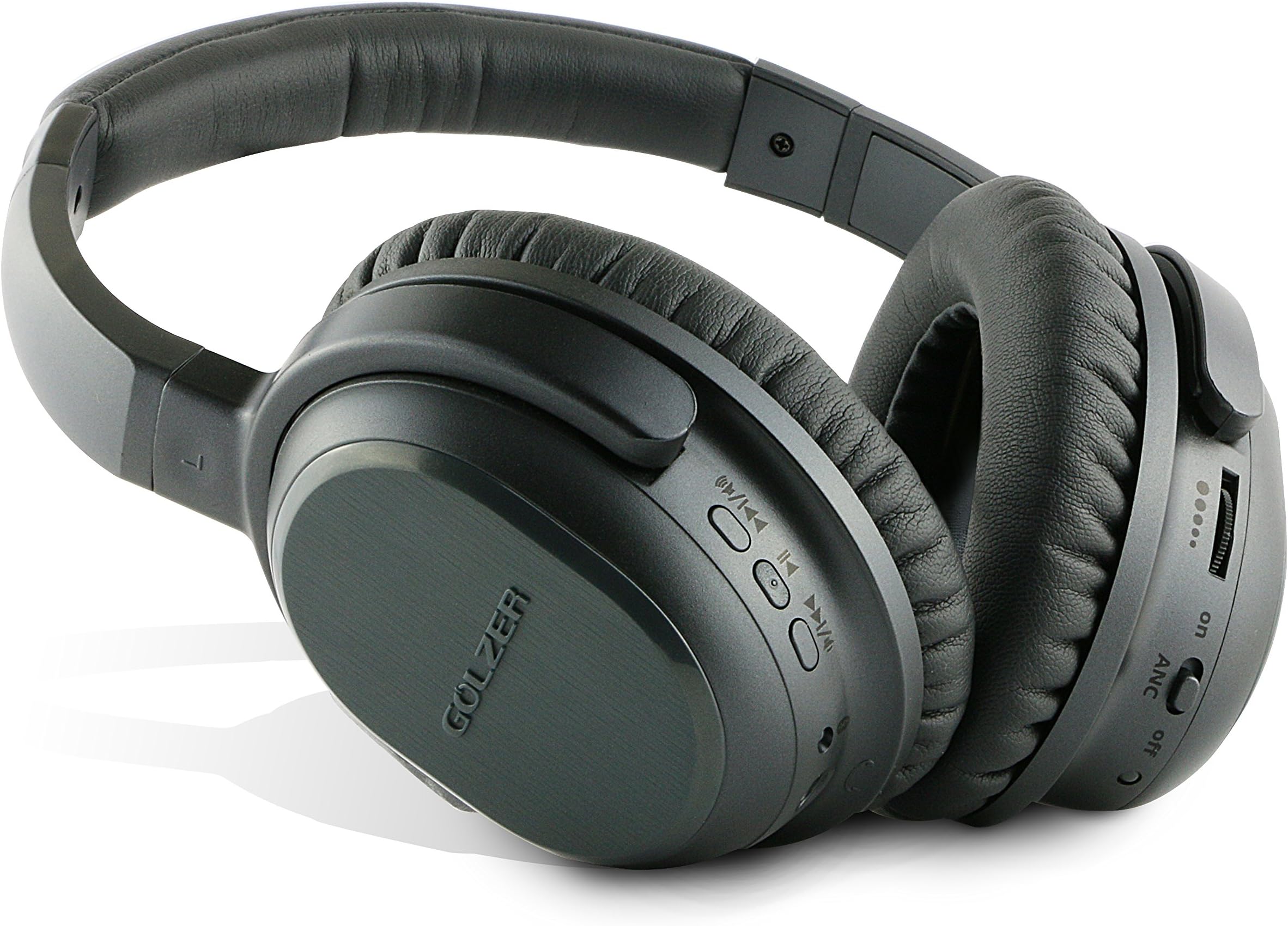 Golzer BANC-50 Bluetooth 4.1 High Fidelity Active Noise Cancelling Wireless OverEar Headphones w/apt-x