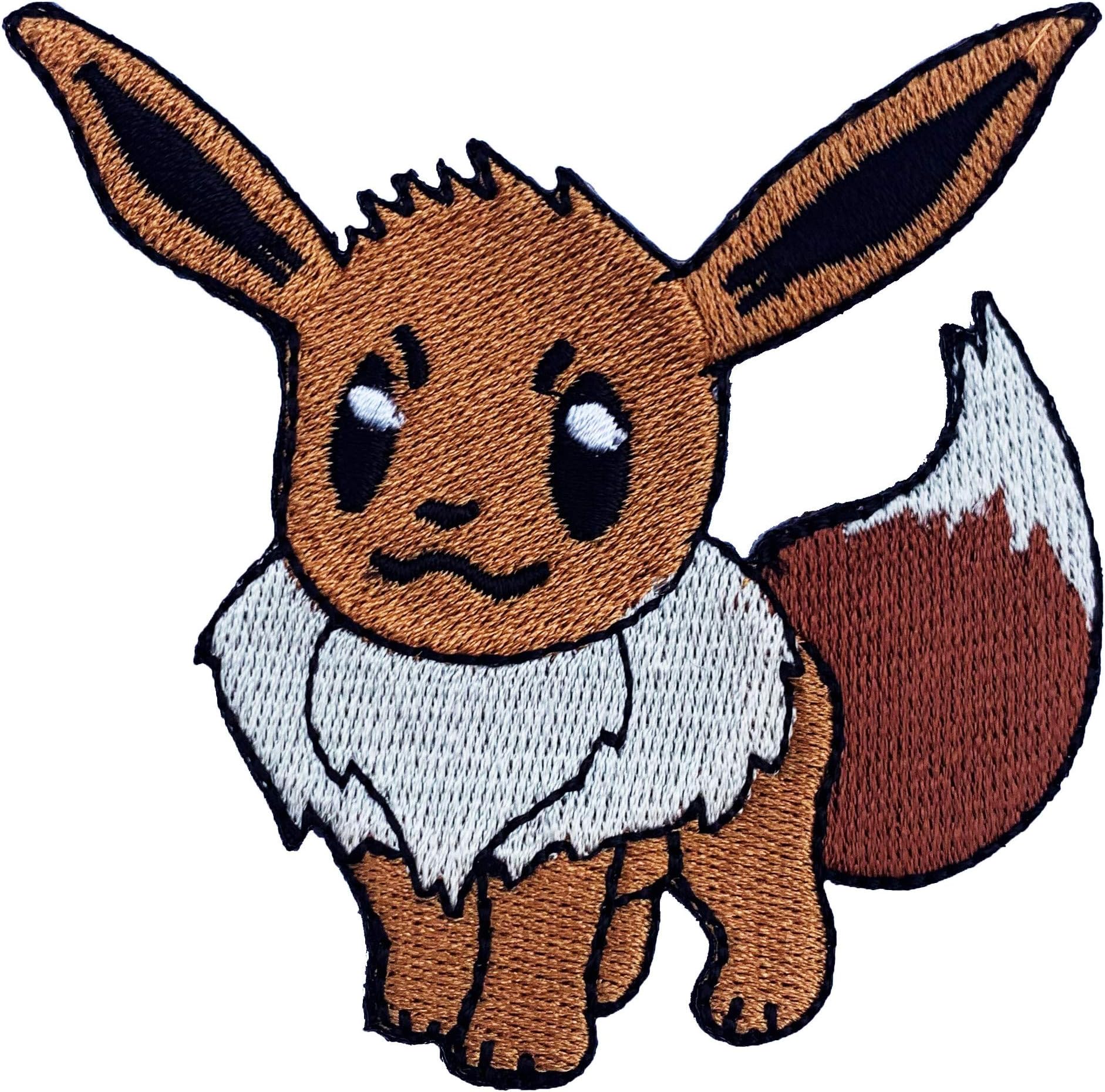 Eevee Pokemon Patch Embroidered Iron on Badge Applique Costume Fancy Dress Pokémon Cosplay