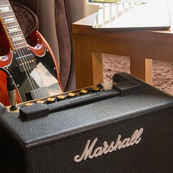 Marshall Amps Code 25 Amplifier Part (CODE25)، 15 & quot؛ × 10 & quot ؛ × 15 & quot ؛ ، أسود