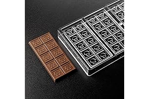 10pc Chocolate Bar Mold - Mushroom Symbol